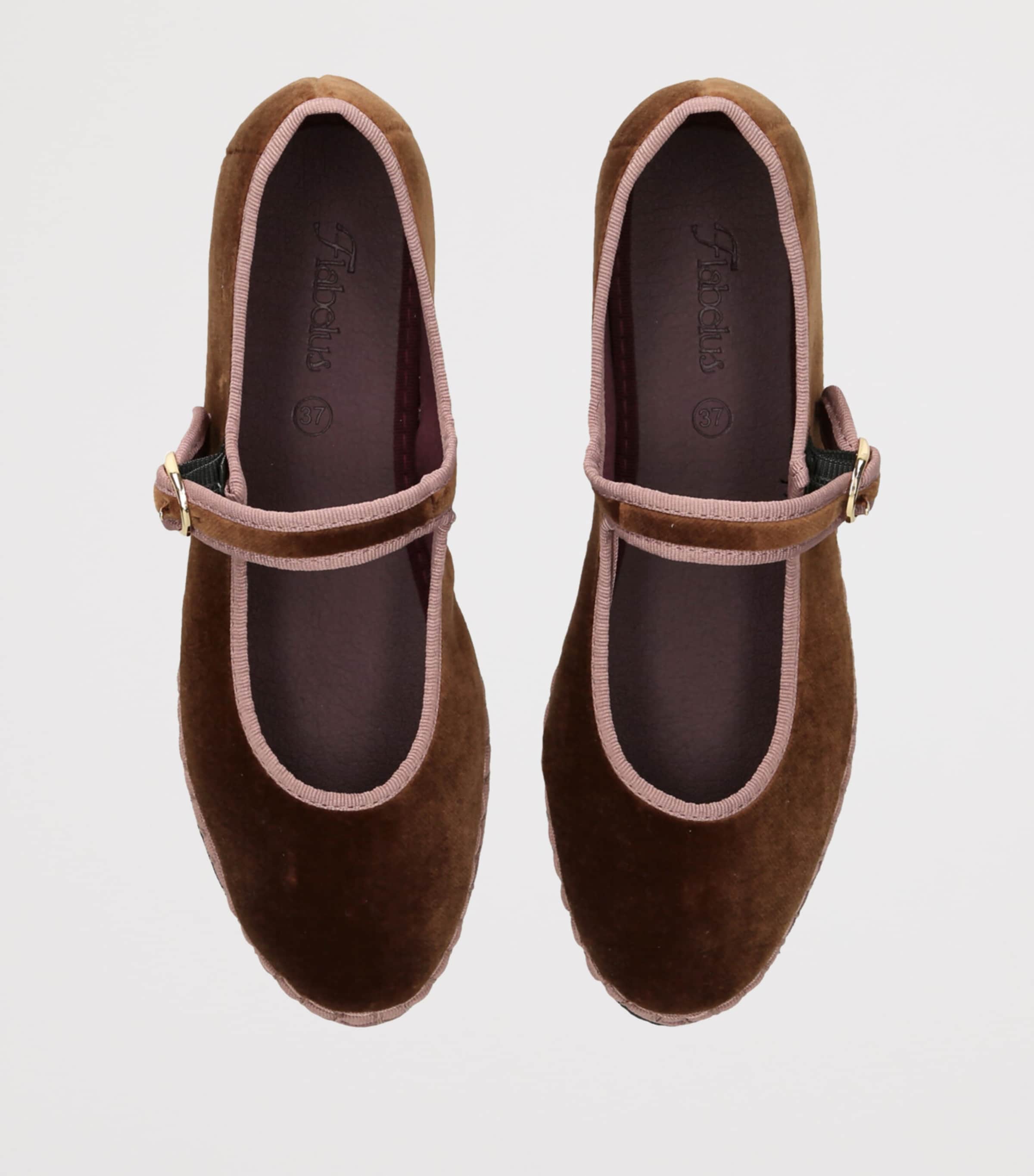 Flabelus Velvet Balthasar Mary Janes Brown/oth Image 4