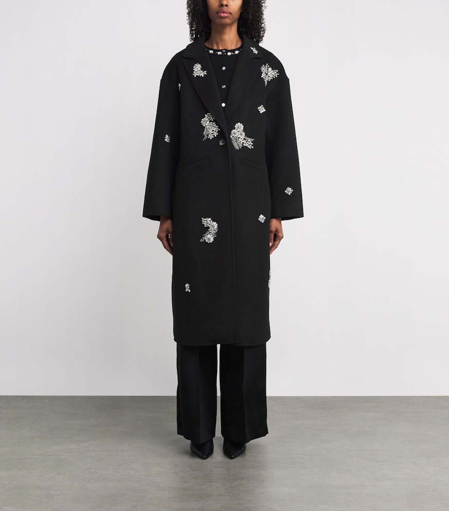 Crystal-Embellished Ivy Gravis Coat BLACK/CLEAR Image 4