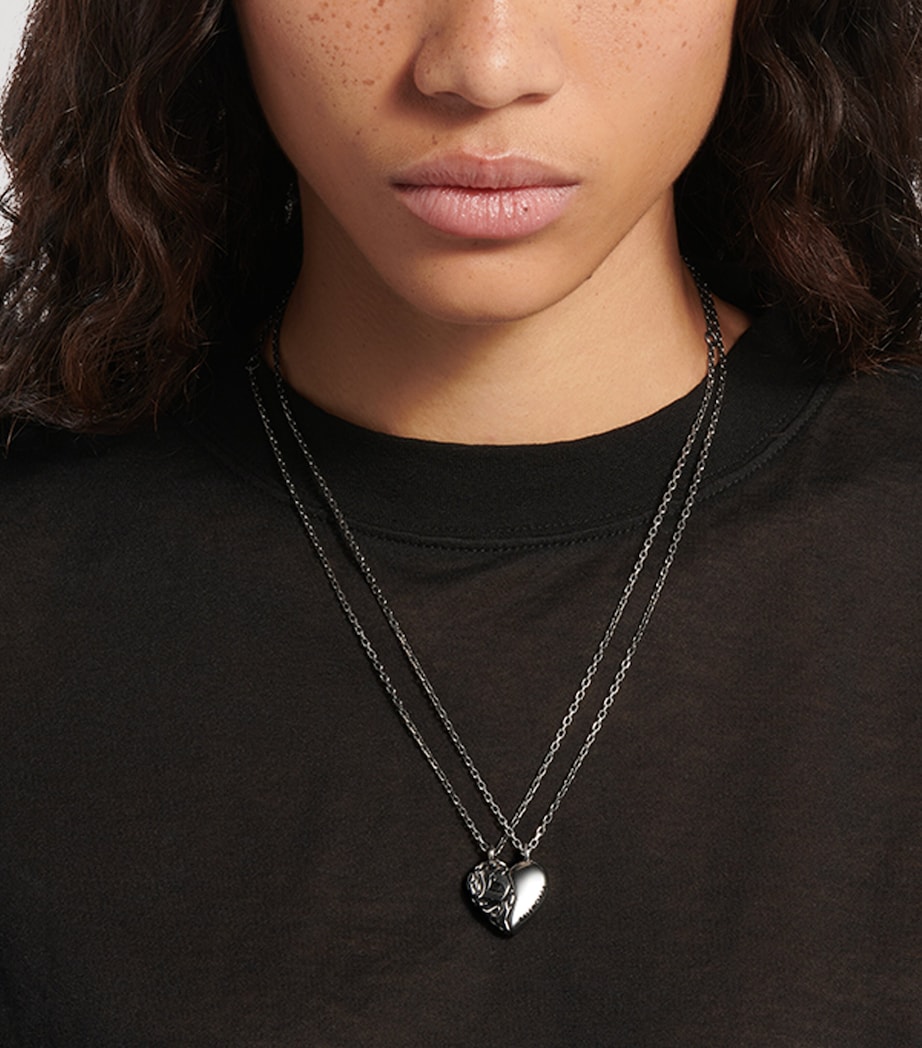Balenciaga Engraved Midnight Friendship Necklace Image 2