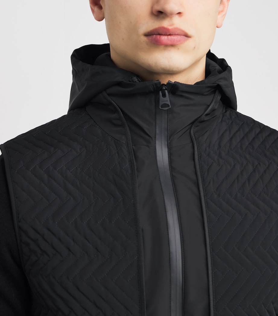 Down Barrett Hybrid Jacket C0001 BLACK Image 7