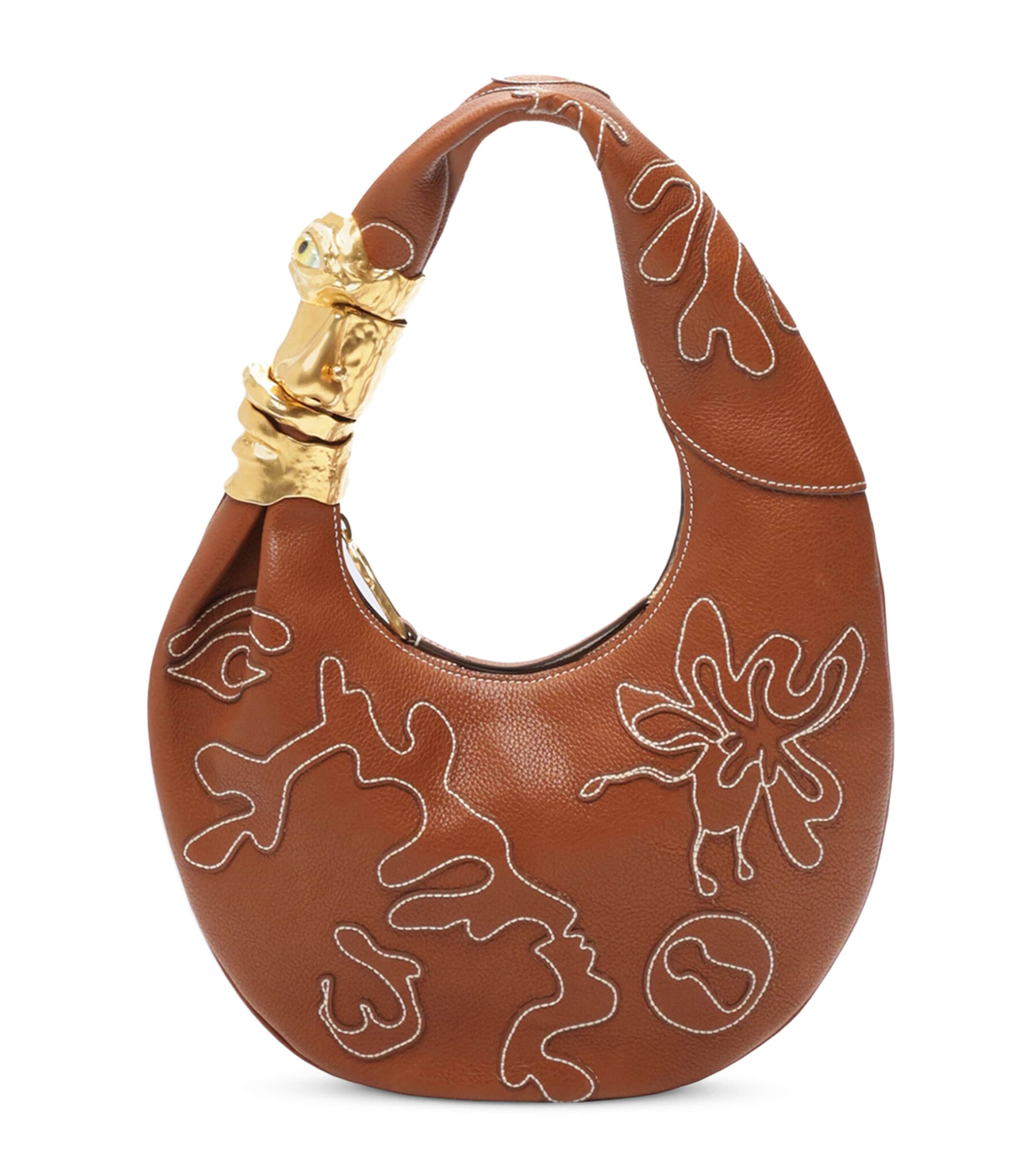 Small Leather Soufflé Shoulder Bag 806 CARAMEL Image 1