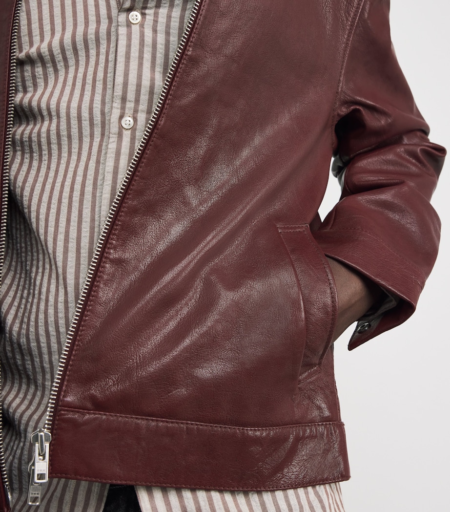 Kendal Leather Jacket CHERRY Image 7