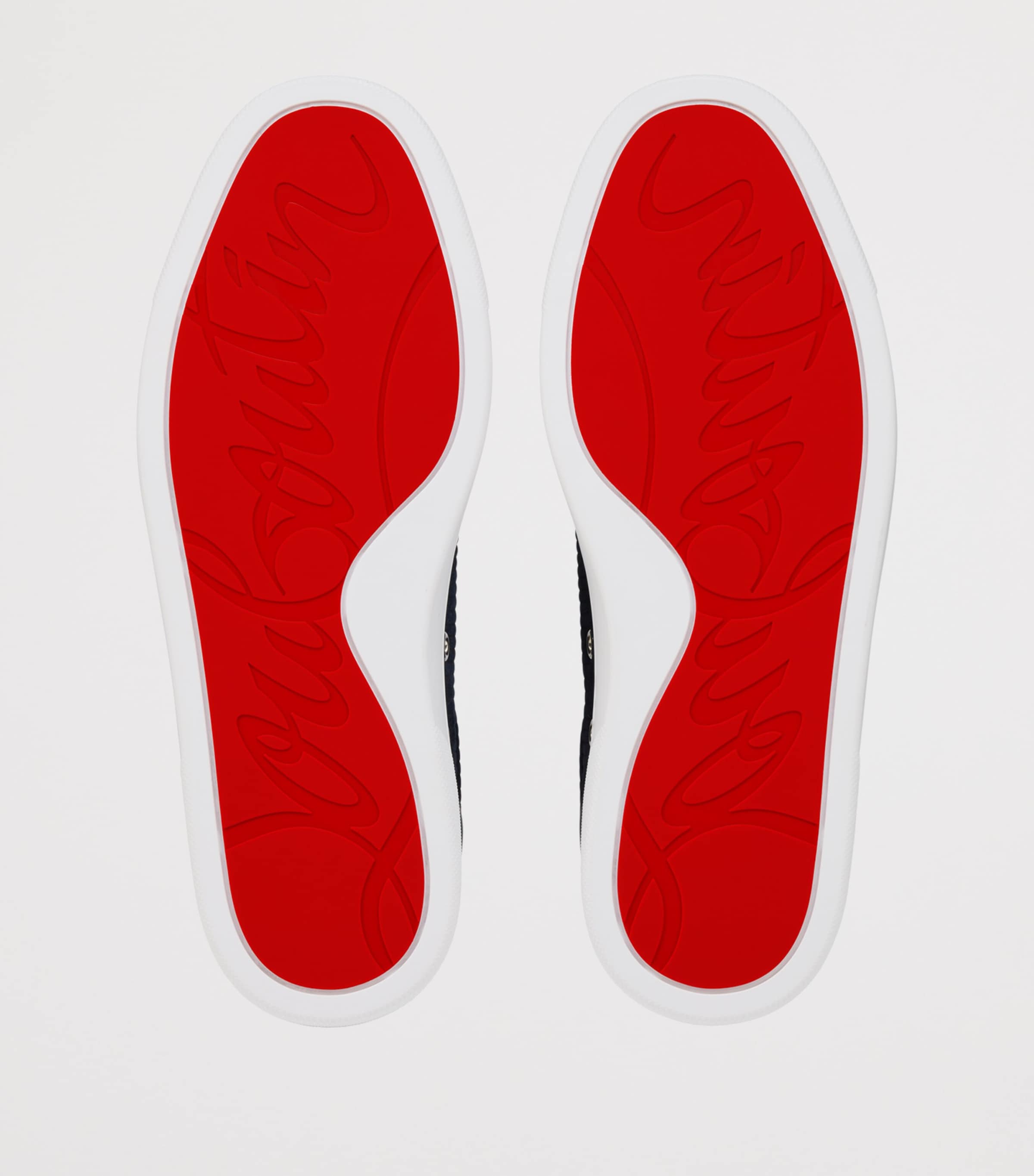 Christian Louboutin Retero Leather Low-Top Sneakers Image 5