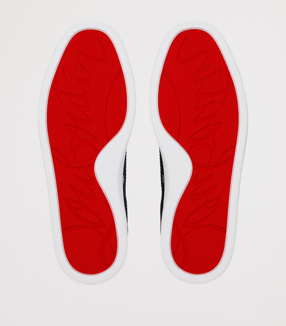 Christian Louboutin Retero Leather Low-Top Sneakers Image 5