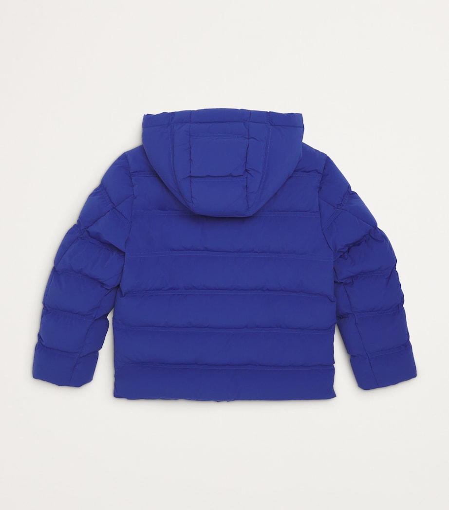 Stefano Ricci Kids Logo-Appliqué Puffer Jacket (8-16 Years) Blue Image 2