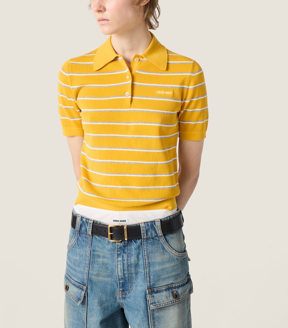 Miu Miu Womens Denim Bermuda Shorts Image 4