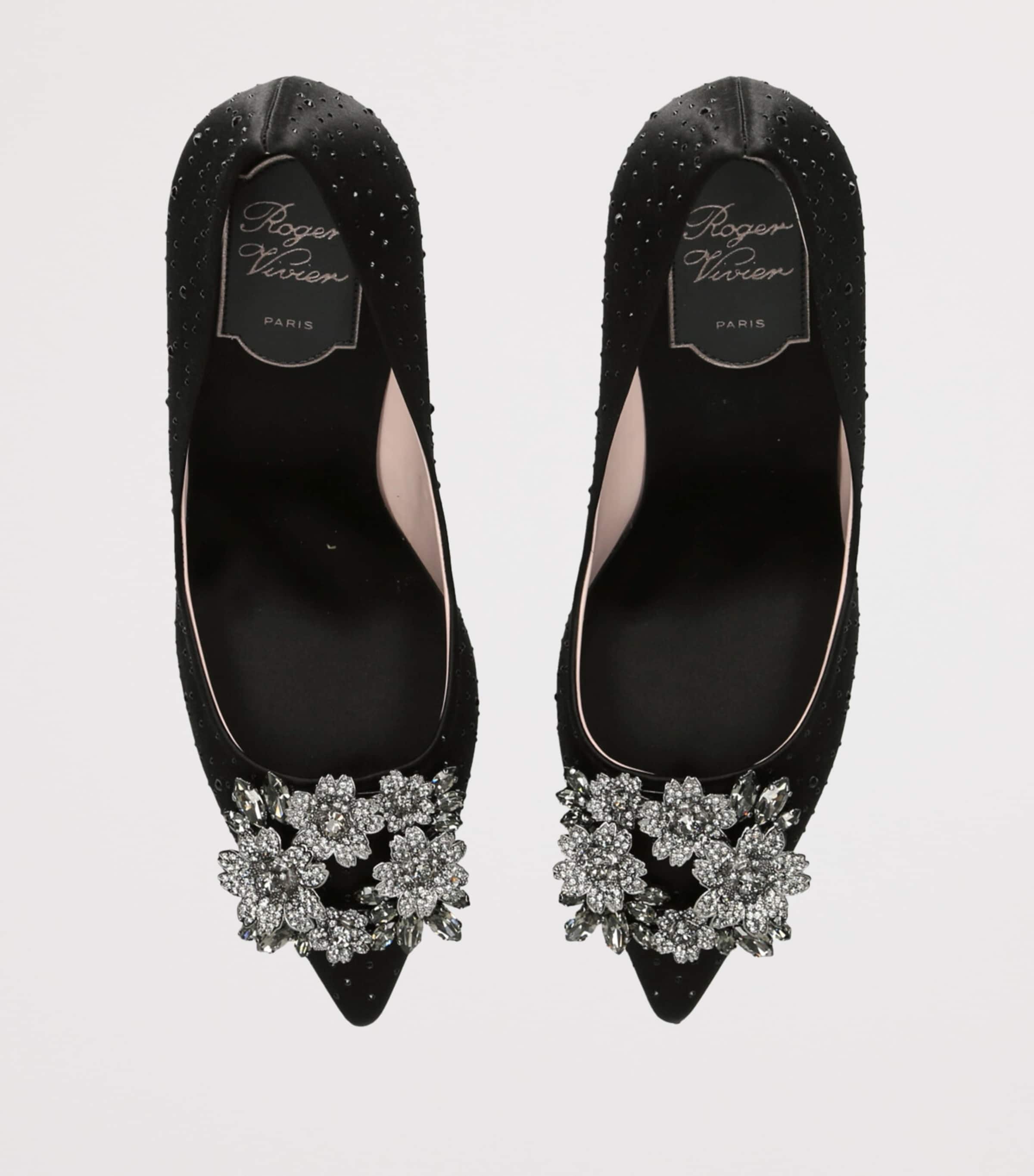 RV Bouquet Strass Buckle Pumps 85 BLACK Image 4