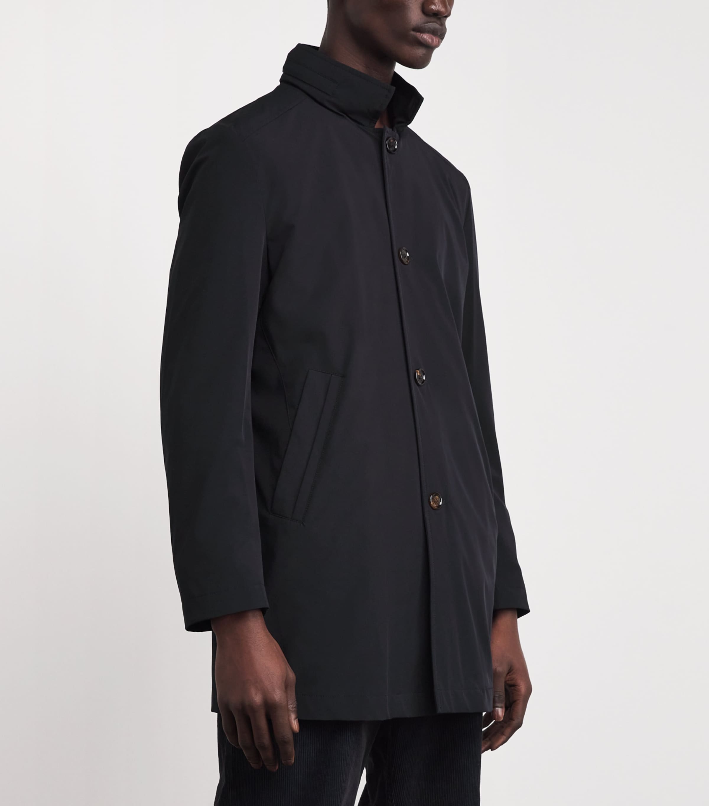 Water-Repellent Hektor-KN Overcoat DARK BLU U0402 Image 3