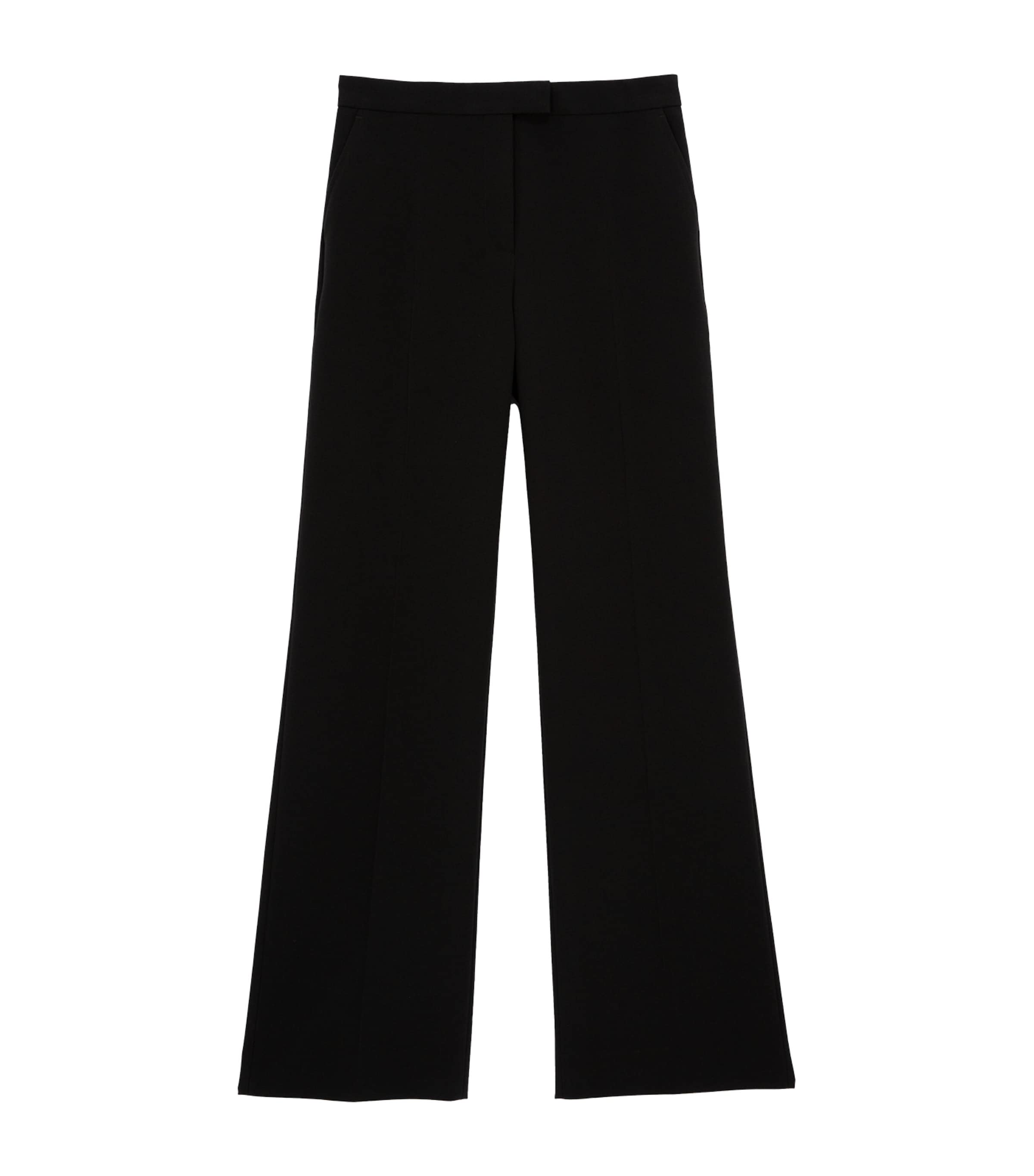 Shop The Kooples Crepe Tailored Trousers In Black