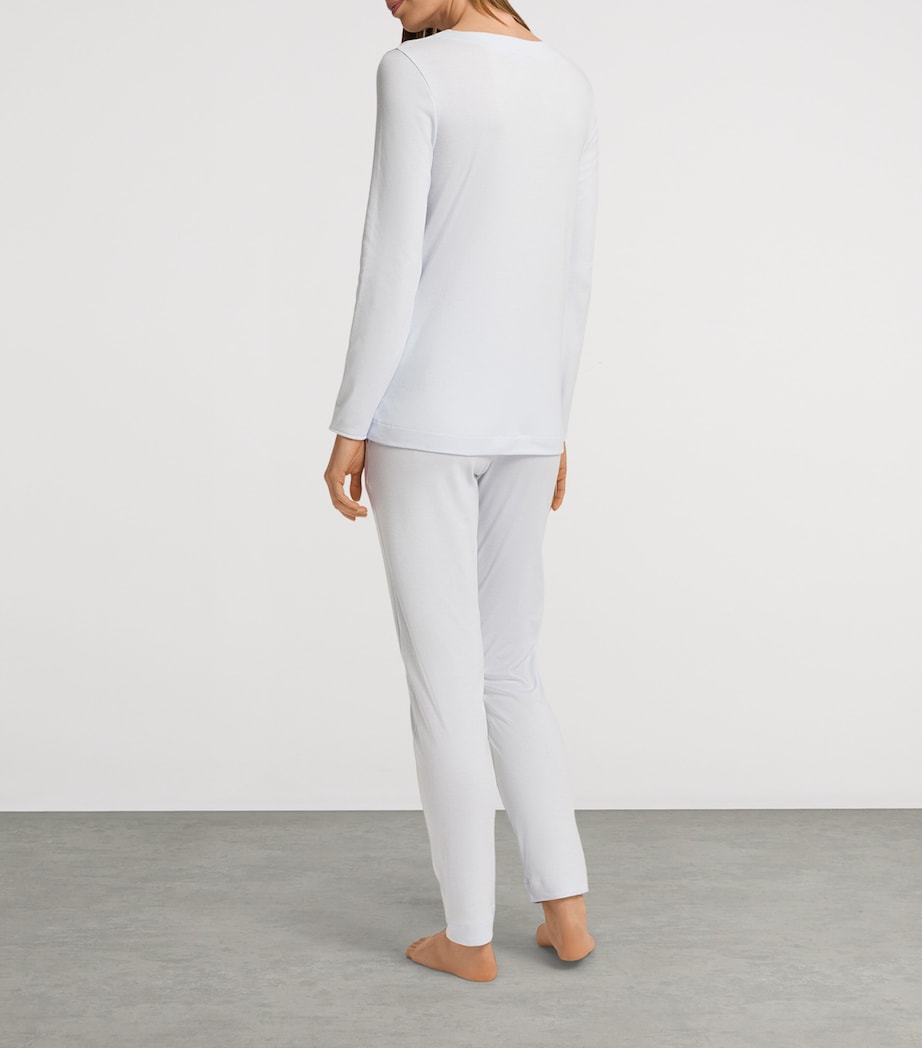 Cotton Malena Pyjama Set POWDER BLUE Image 4