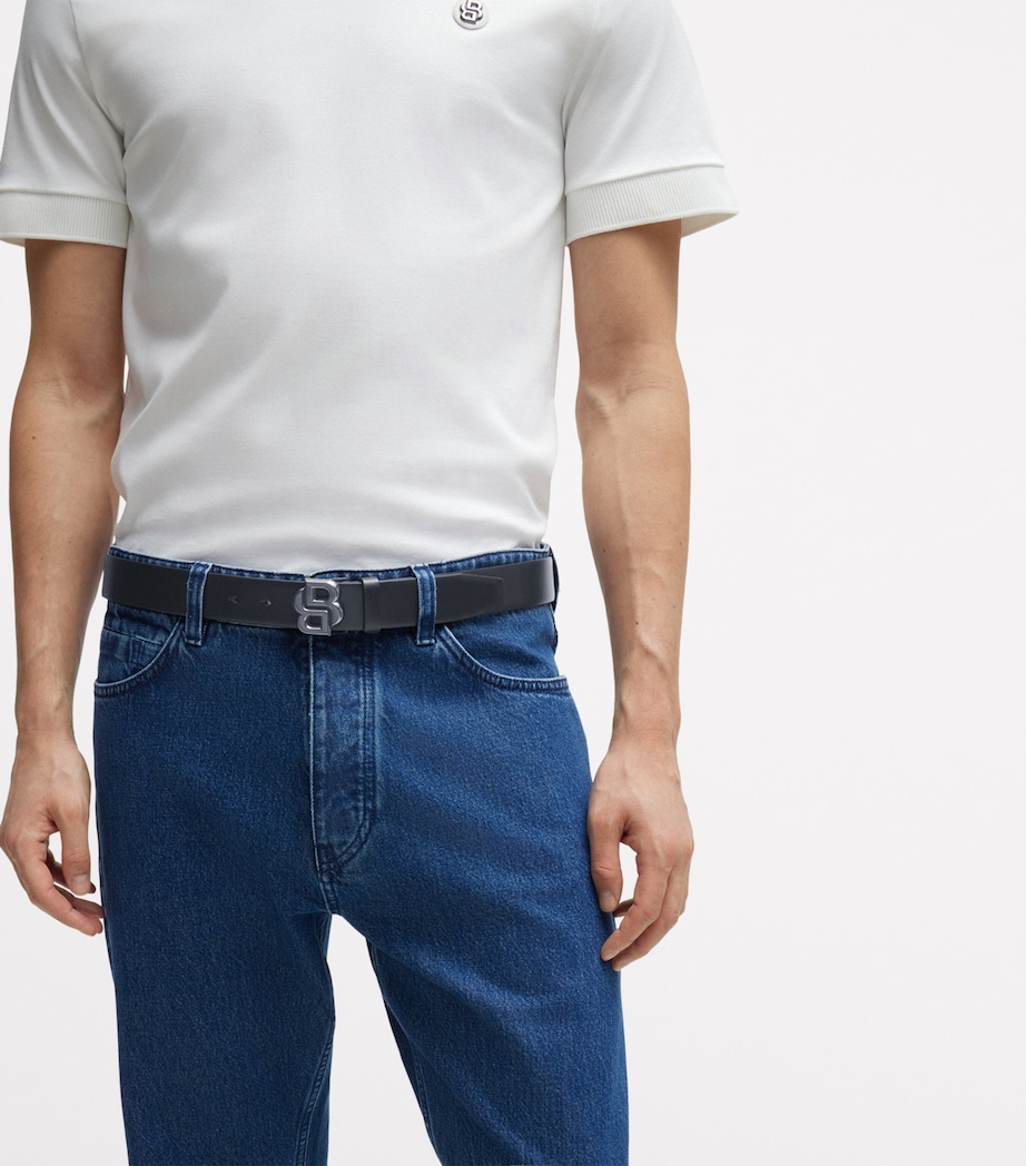 Leather Double B Icon Belt 001 Image 3