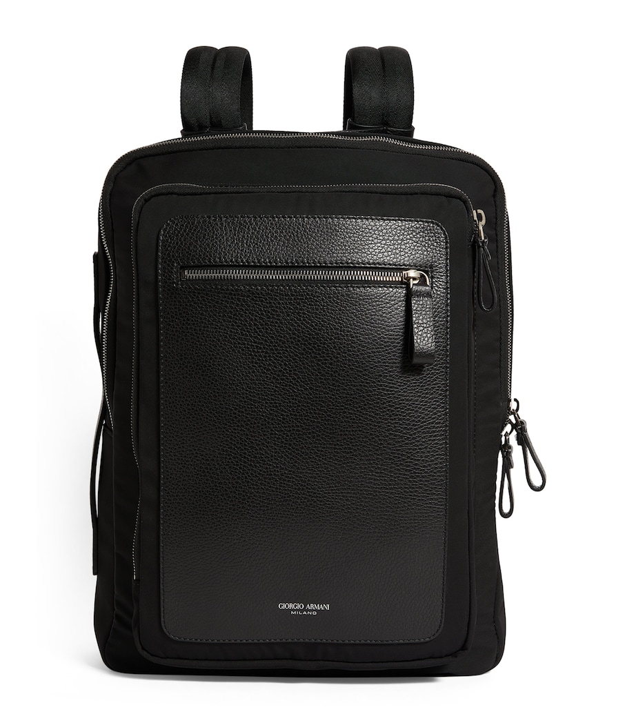Leather-Trim Backpack 80001 Image 1