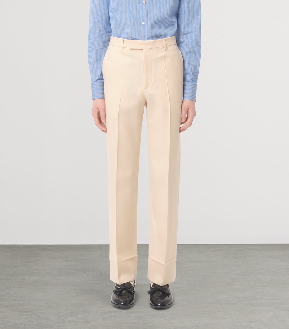 Wool Straight-Leg Trousers 581 Image 2