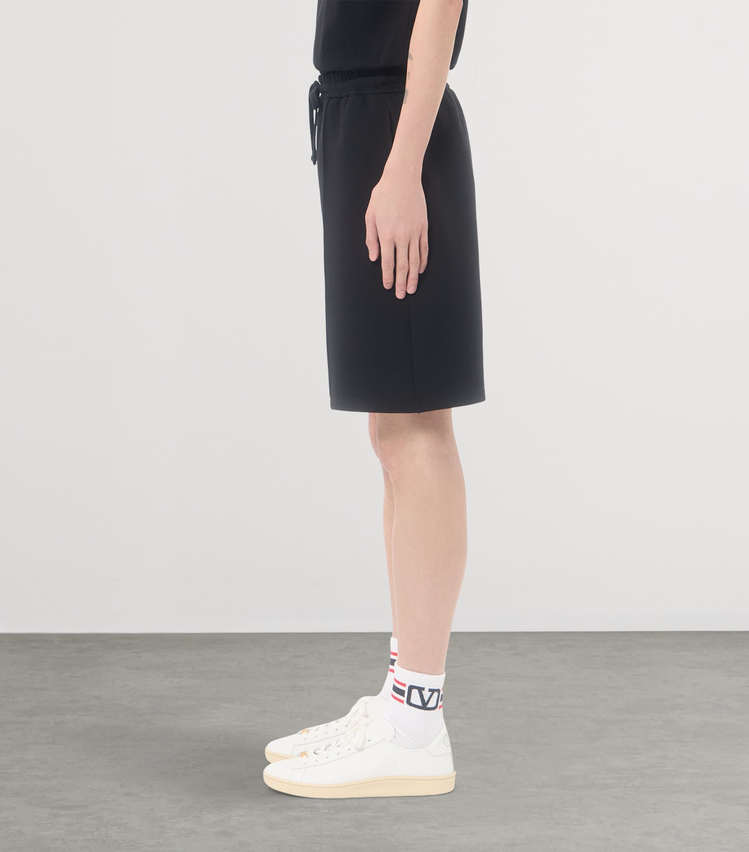 Valentino Mens Jersey VGold Shorts Image 4