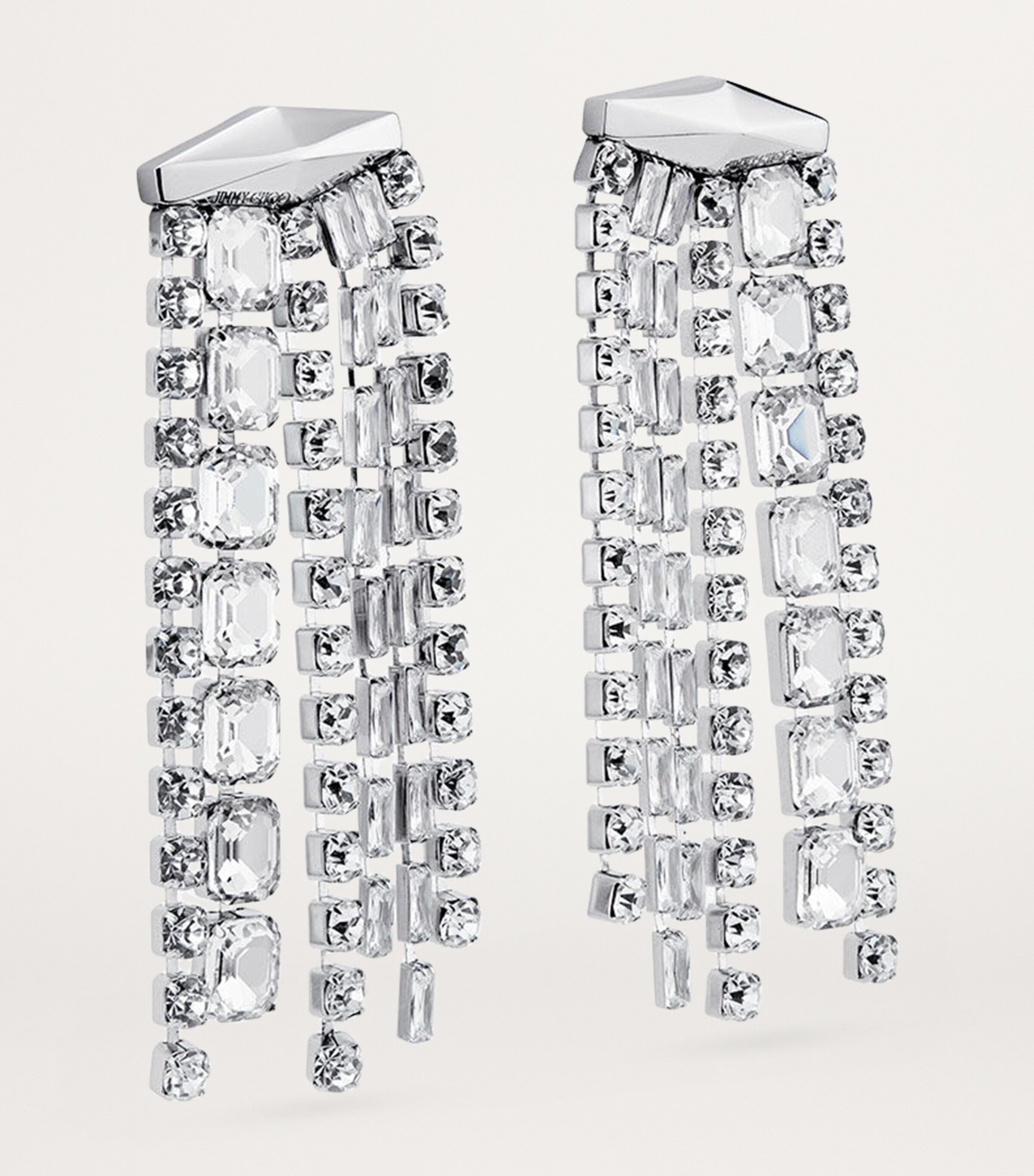 Jimmy Choo Crystal-Embellished Zandra Earrings | Harrods US