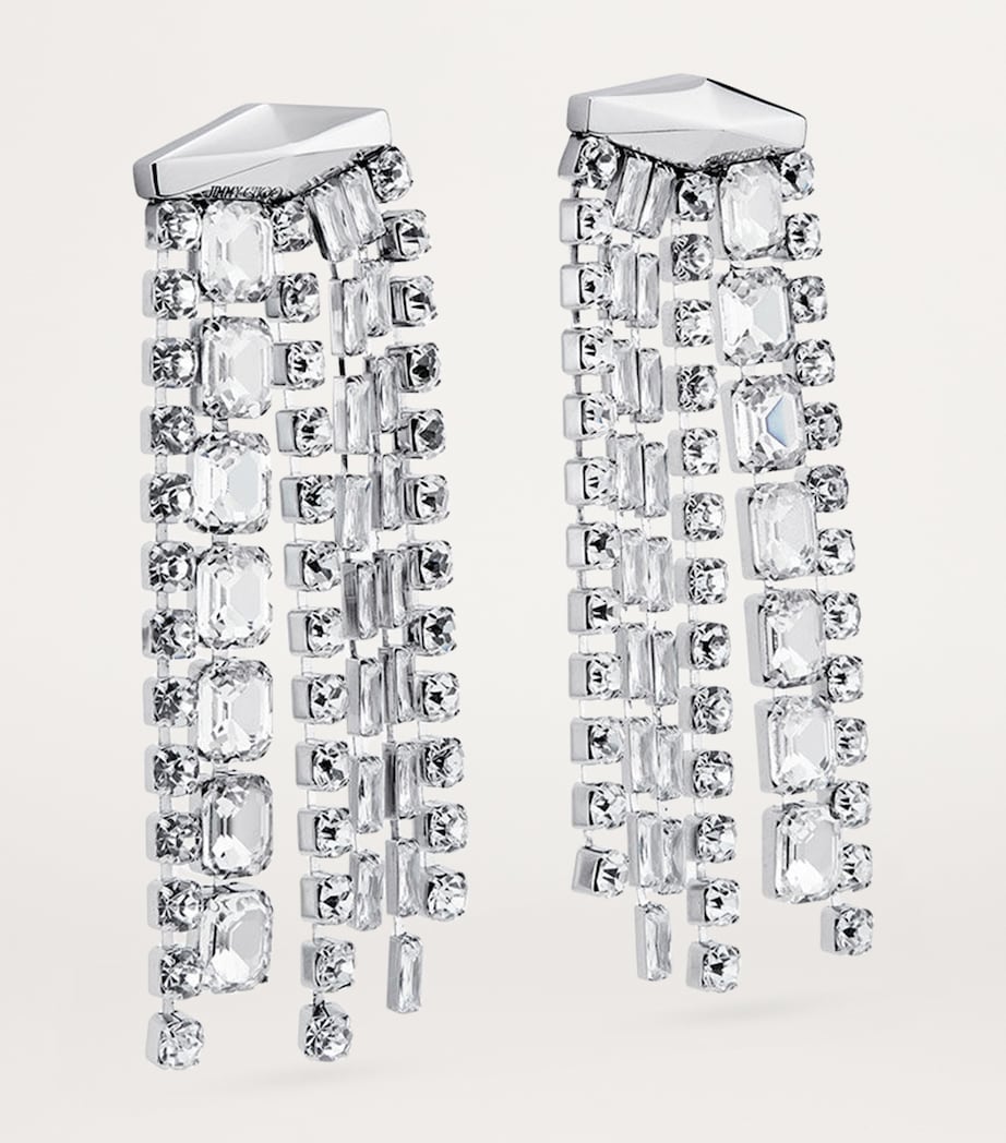 Crystal-Embellished Zandra Earrings SILVER/CRYSTAL Image 3