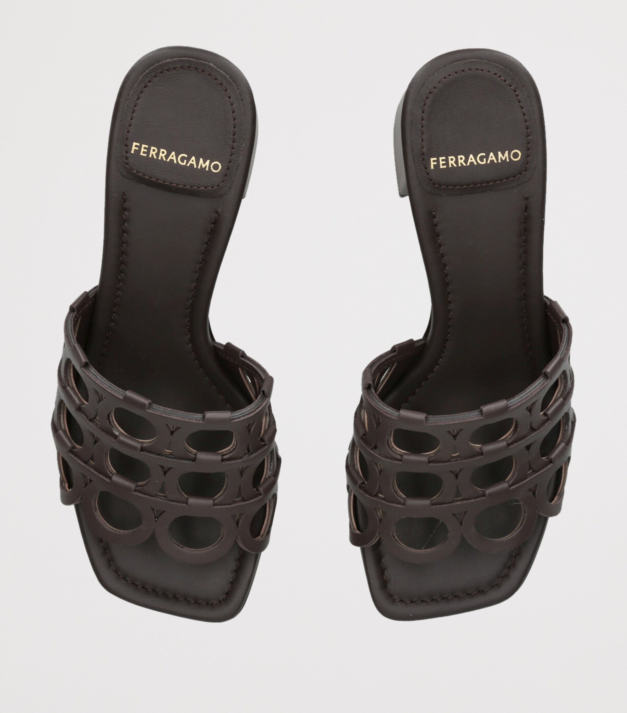 Leather Erne Sandals 55 BROWN Image 4