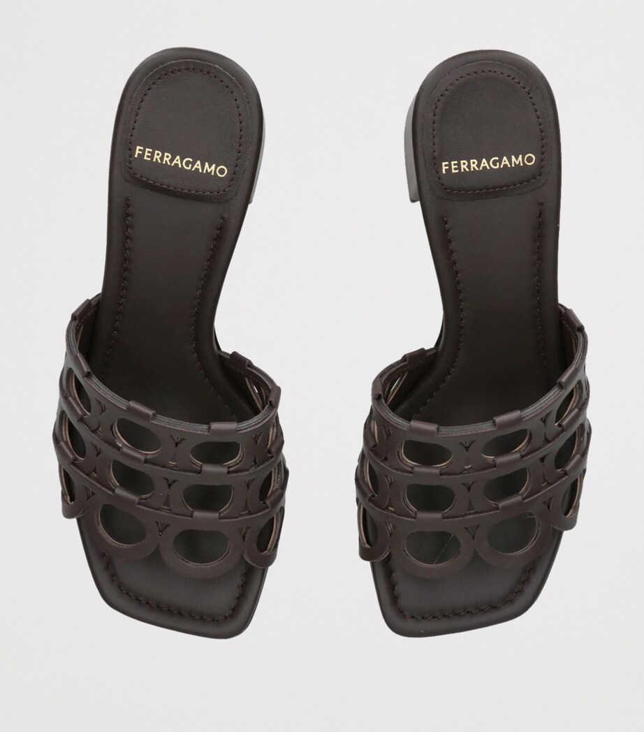 Leather Erne Sandals 55 BROWN Image 4