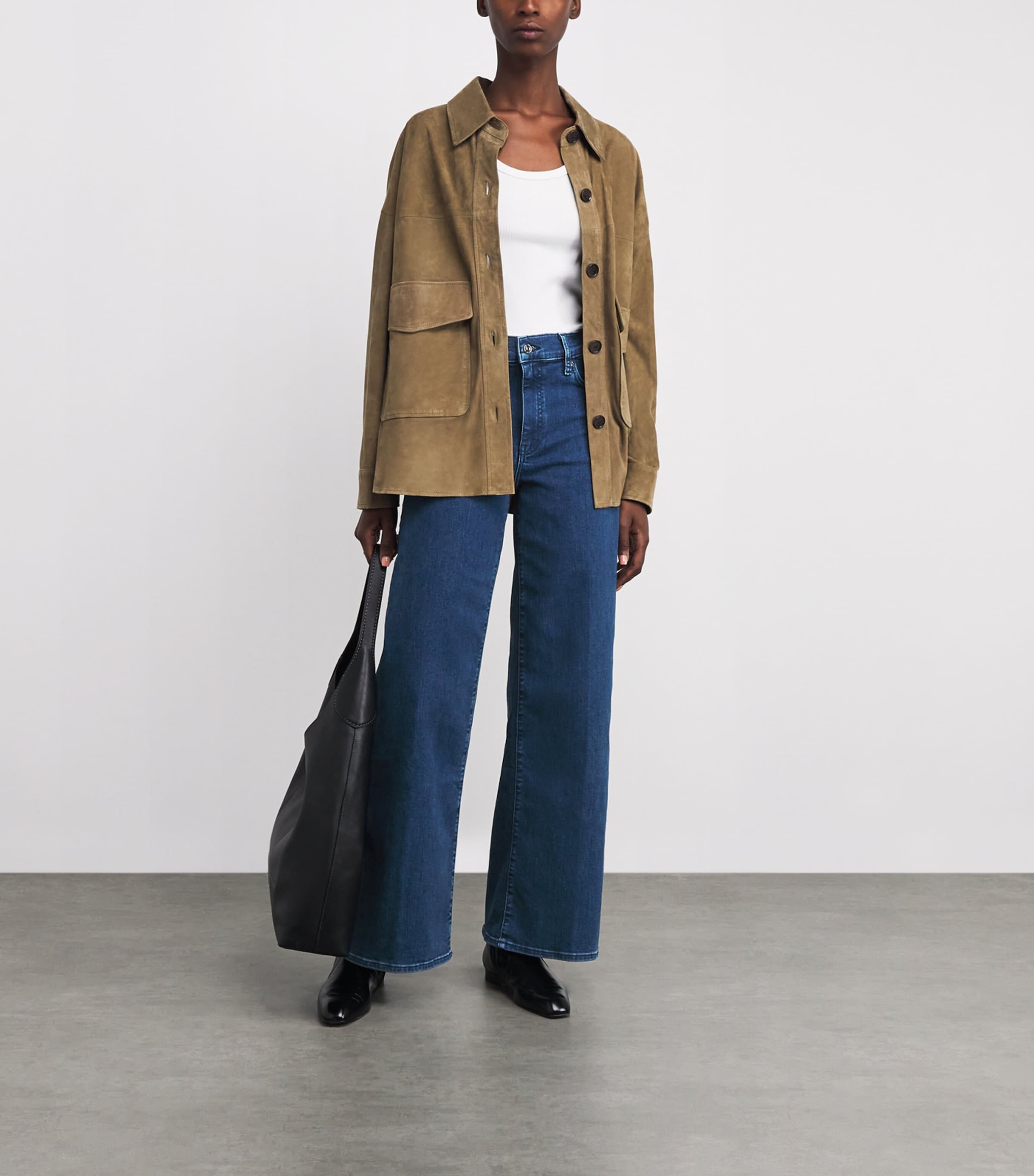 Le Slim Palazzo Bootcut Jeans LONR LONER Image 2