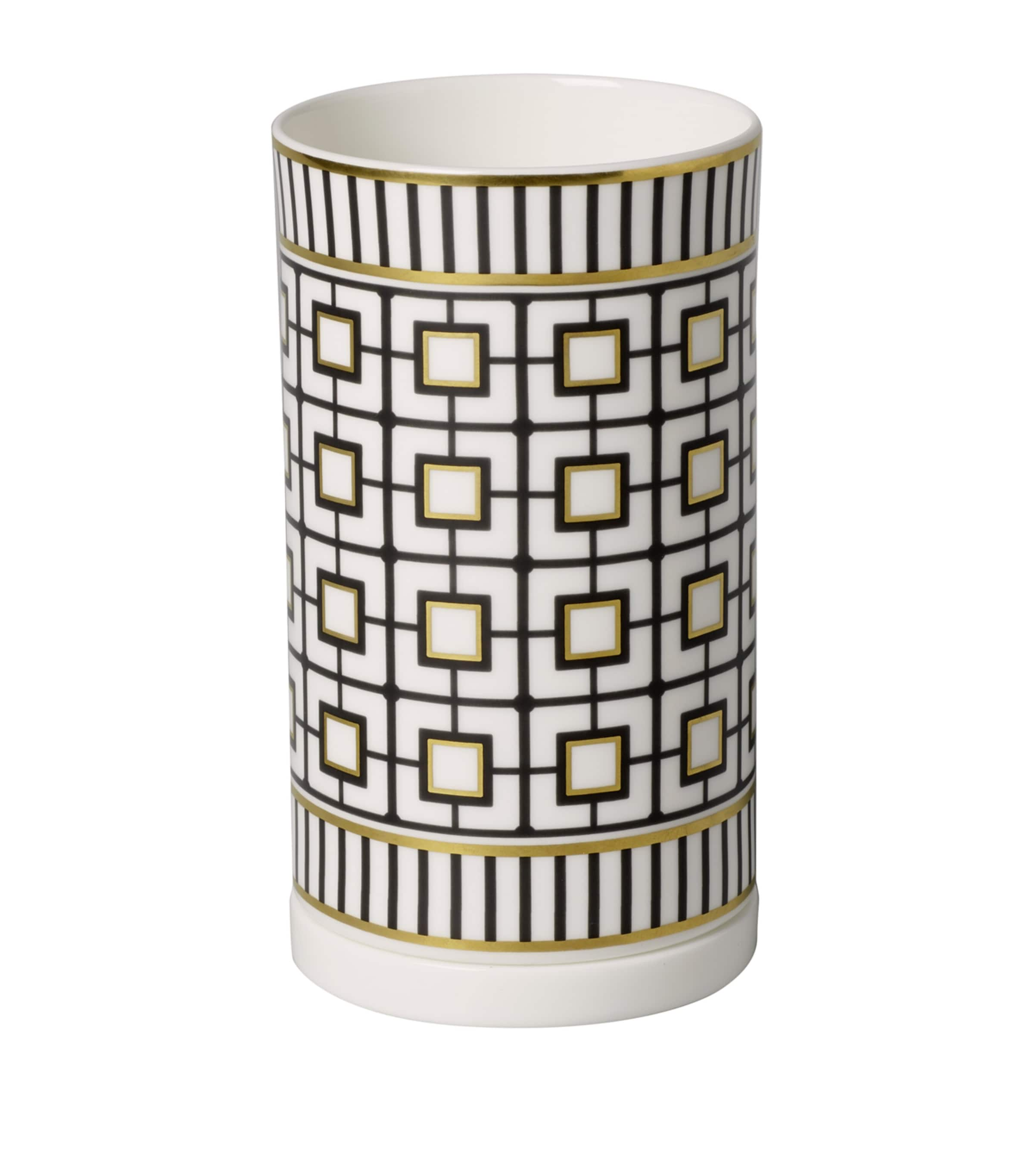 Shop Villeroy & Boch Metrochic Tall Tea Light Holder In Black