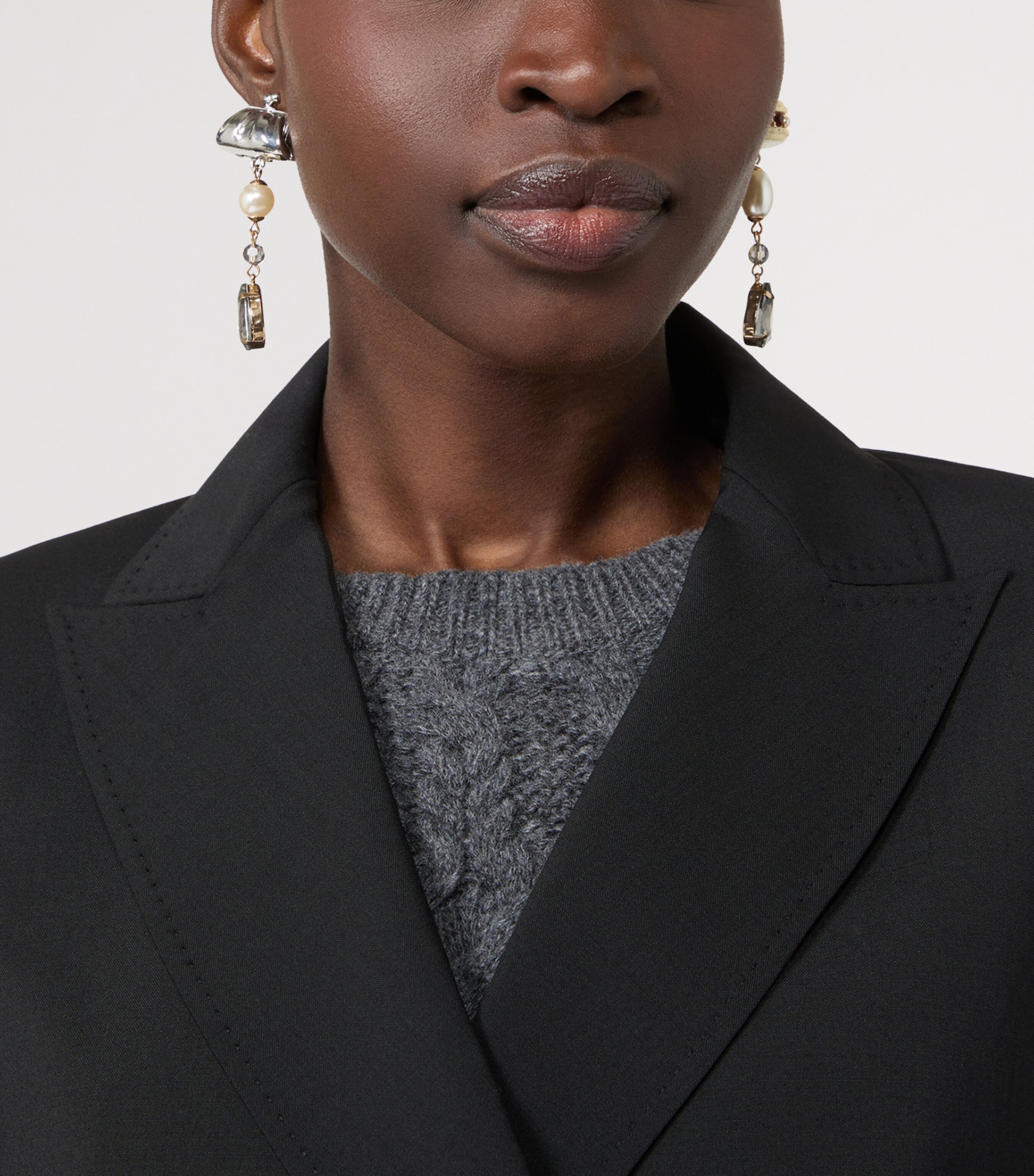 Weekend Max Mara Charm Drop Earrings Silver Image 2
