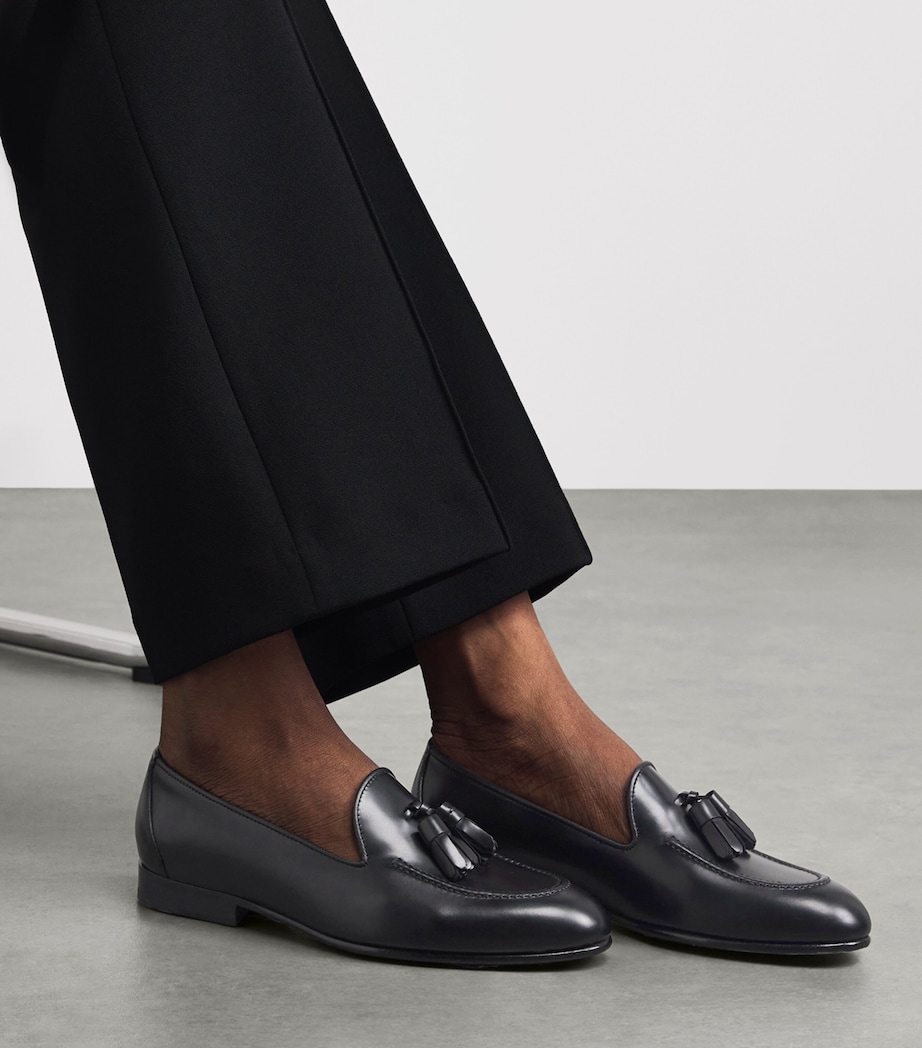 Brioni Leather Tassel Appia Loafers Image 4