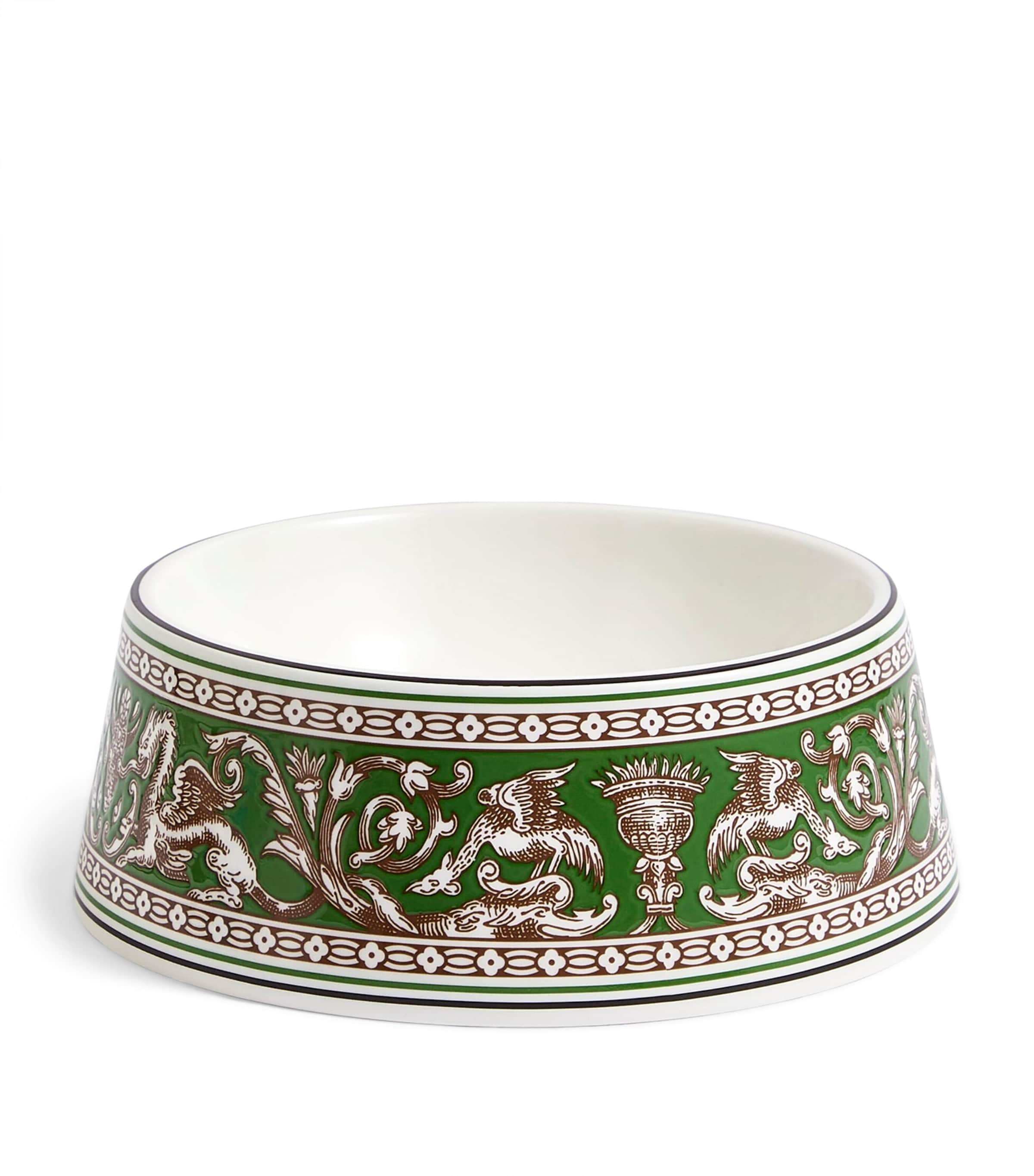 Wedgwood Bone China Florentine Pet Bowl (17cm) Green Image 6