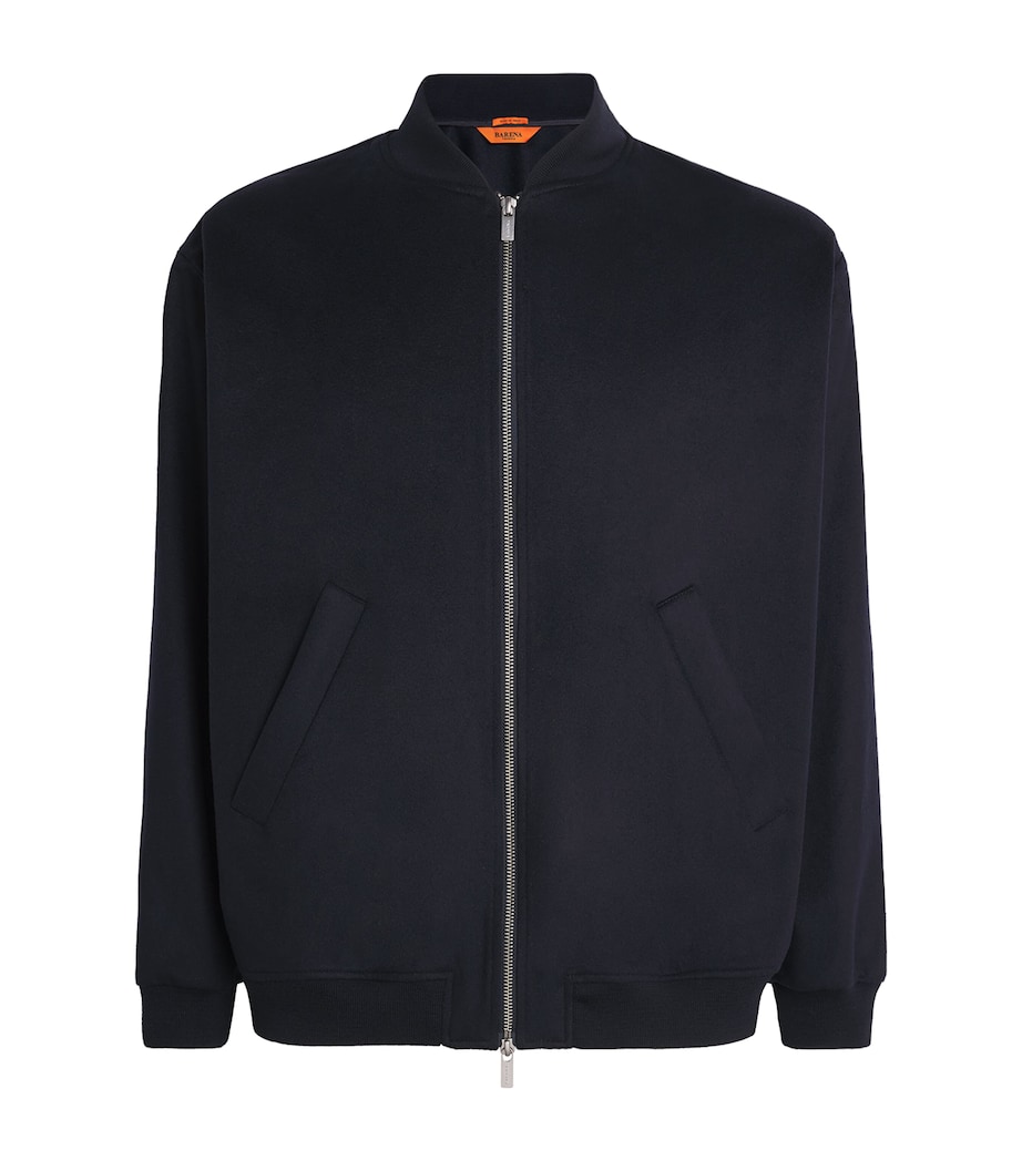 Cashmere Bomber Jacket 170NAVY Image 1