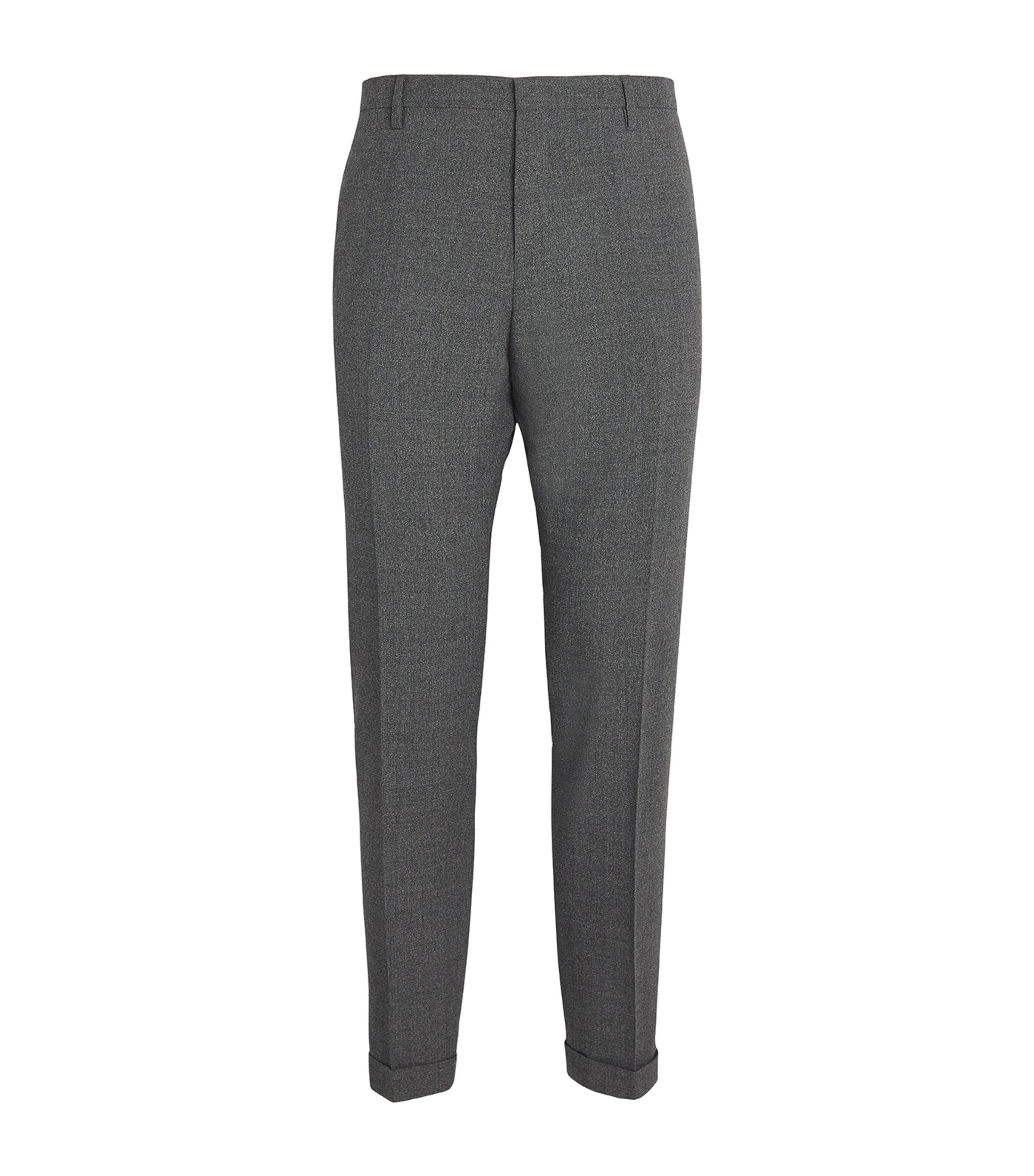 PAUL SMITH WOOL PLEATED TAILORED TROUSERS