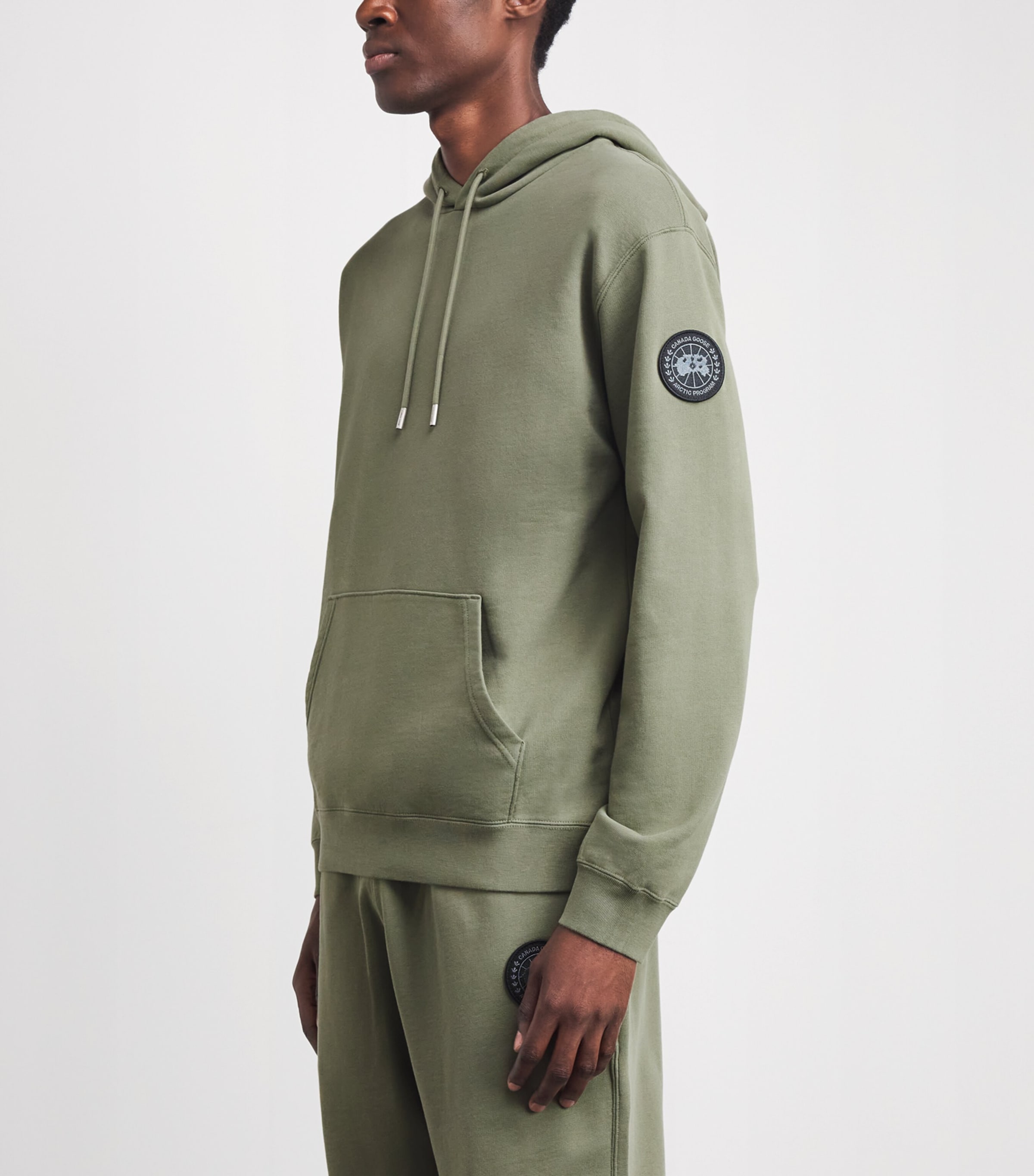 Canada Goose Mens Organic Cotton Loon Hoodie Vireo Green Image 4
