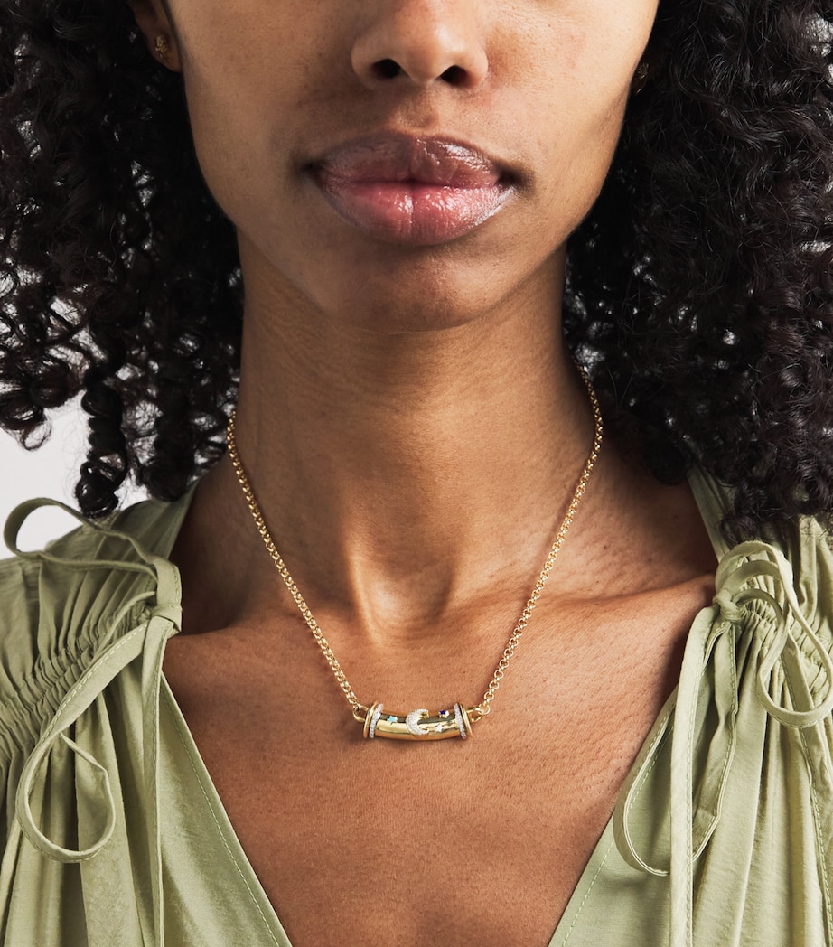 Yellow Gold and Diamond Lot N*91 Warrior Necklace YELLOW GOLD Image 2