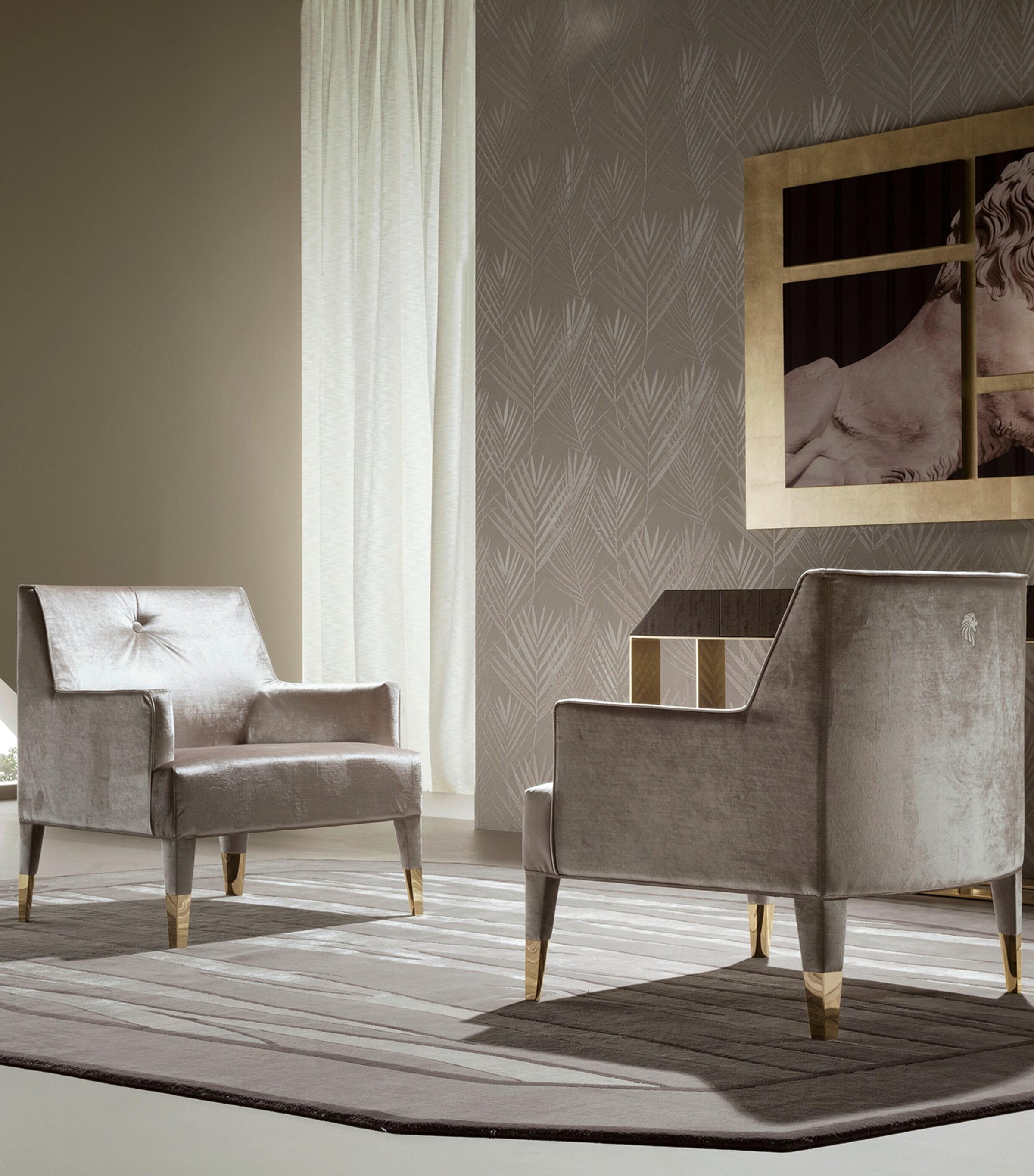 Velvet Infinity Armchair COL.33 CALICO Image 2