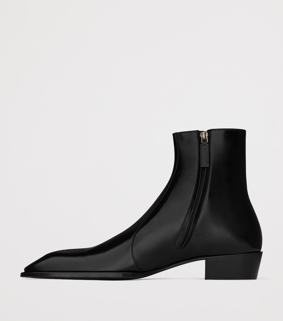 Saint Laurent Leather Aurelien Ankle Boots Image 3