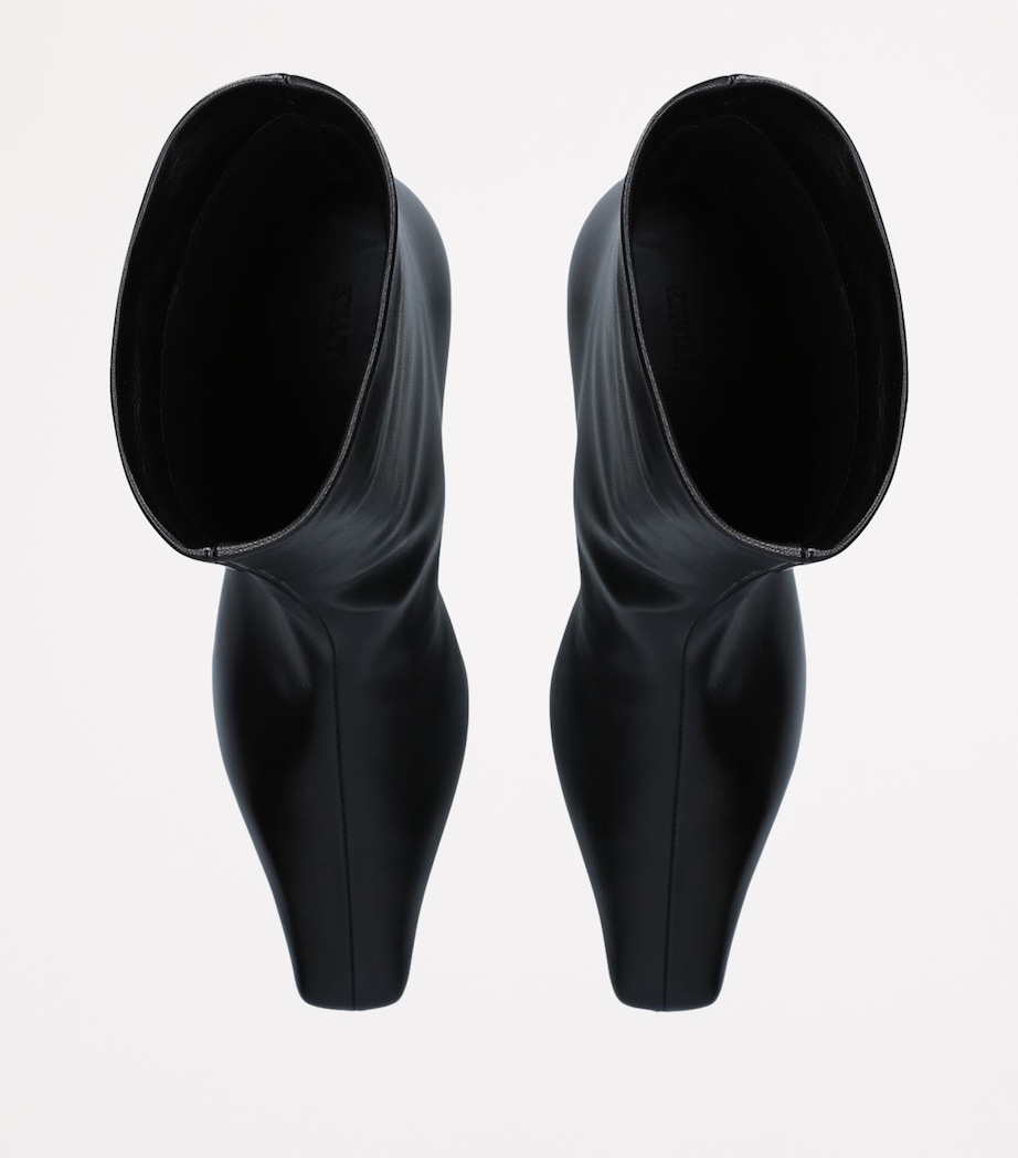 Leather Arizona Heeled Ankle Boots 50 BLACK Image 8