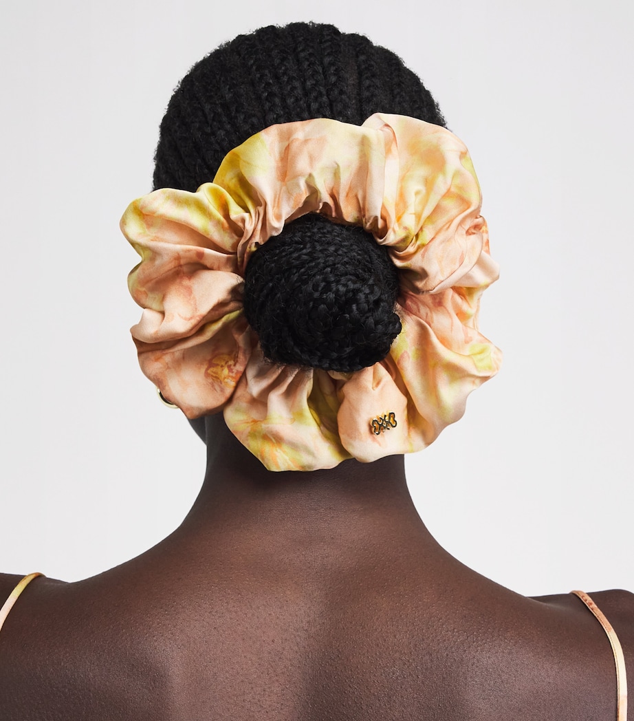 Sandro Paris Floral Scrunchie Pink / Green Image 2