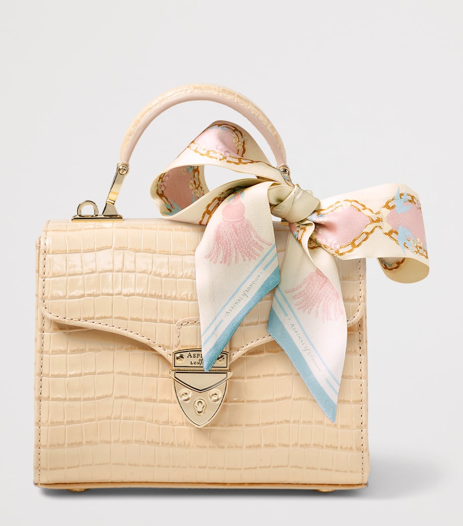 Aspinal Of London Mini Leather Mayfair Top-Handle Bag Buttermilk Image 2