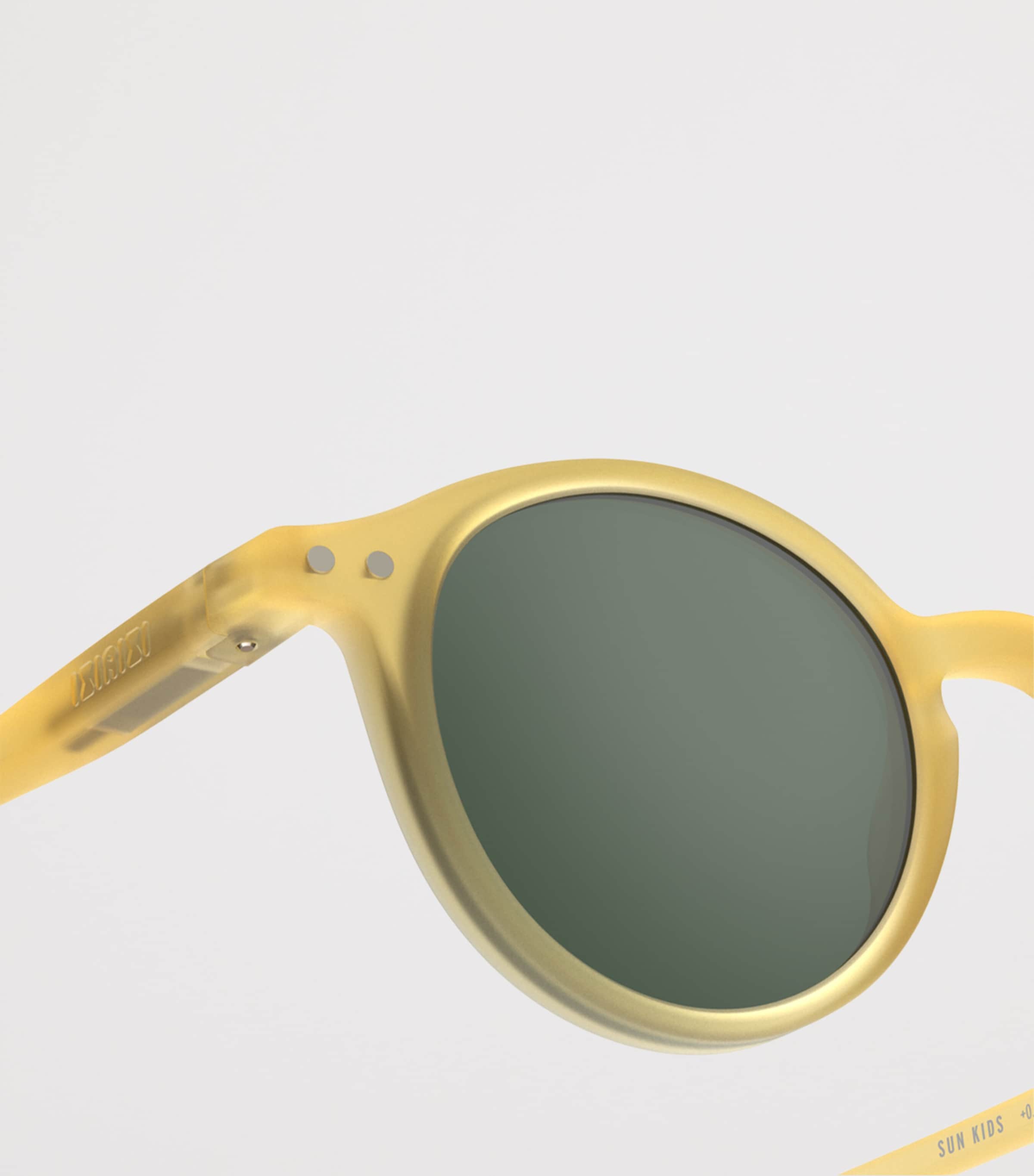IZIPIZI KIDS #d Round Sunglasses (3-5 Years) Yellow Honey Image 3