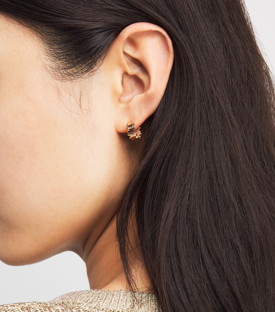 Suzanne Kalan Small Rose Gold Golden Hoop Earrings Rg Image 2