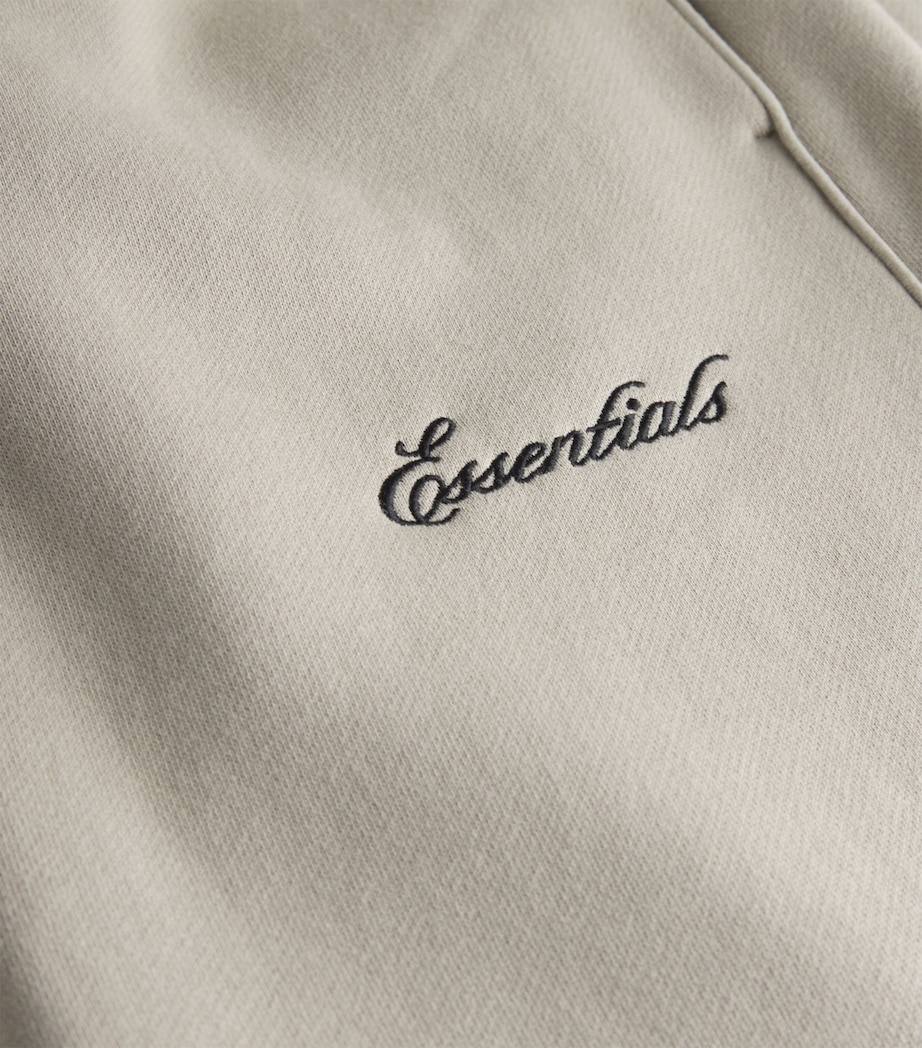 Cotton-Blend Open-Cuff Sweatpants ABBEY STONE Image 5