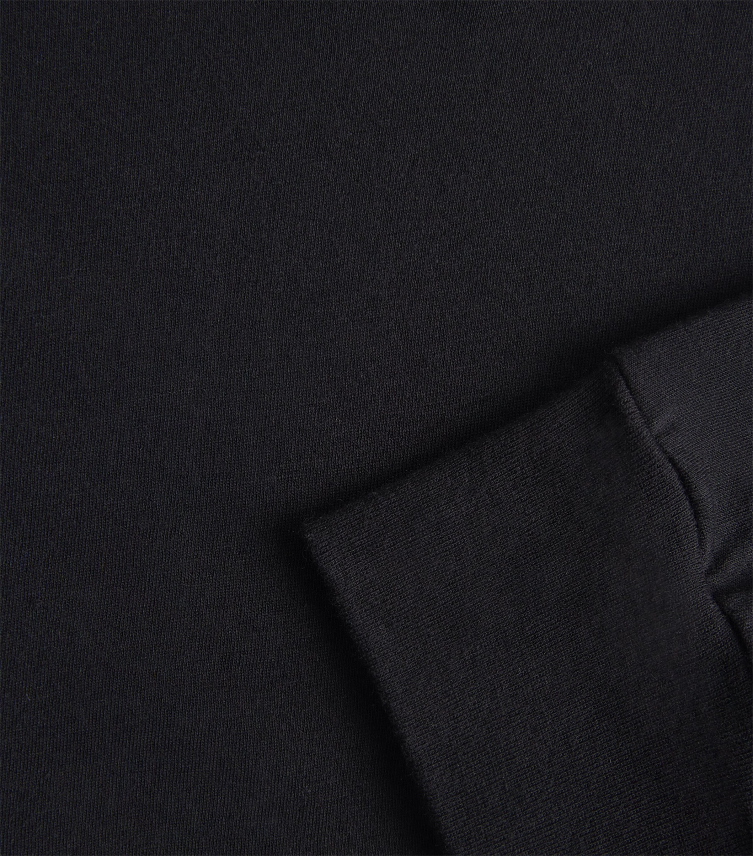 ÉTERNE Womens Long-Sleeve Cropped T-Shirt Black Image 6