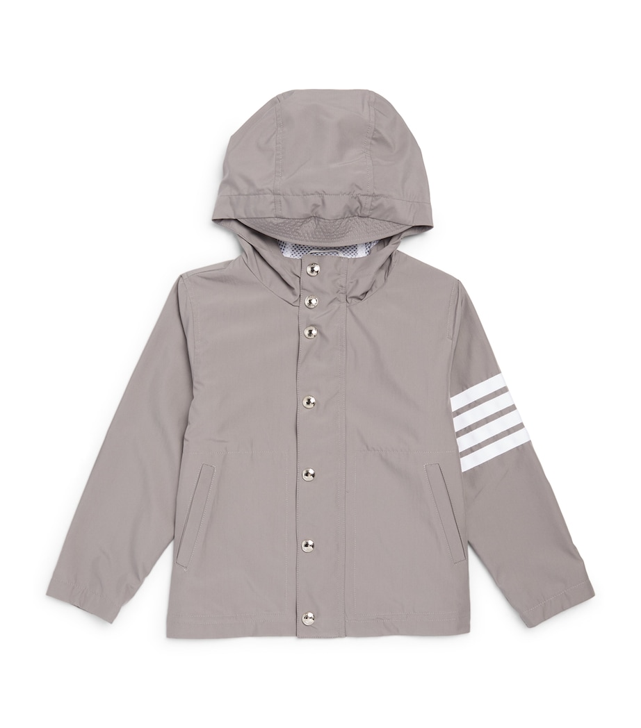 4-Bar Hooded Jacket (2-12 Years) MED GREY Image 1