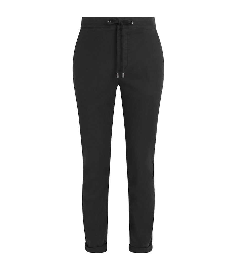 PAIGE Mens Drawstring Fraser Chinos Black Image 1