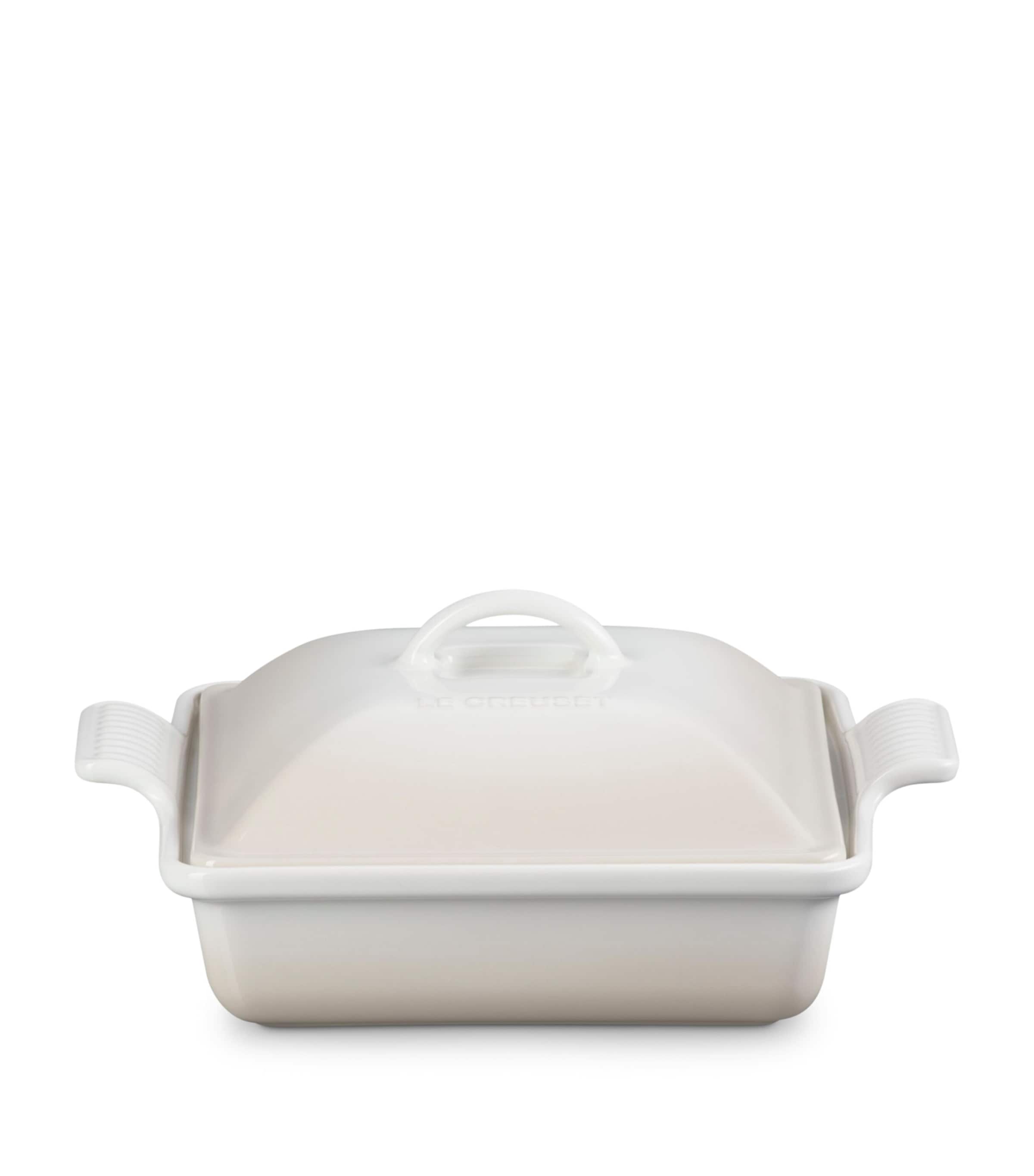 Le Creuset Stoneware Square Dish (23cm) Meringue Image 1
