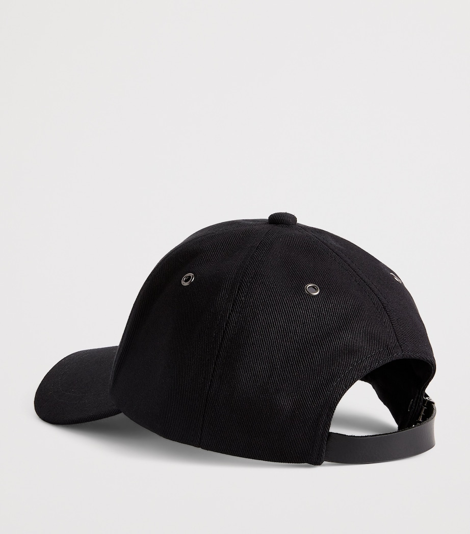 Signature Stripe Baseball Cap 79_BLACK Image 3