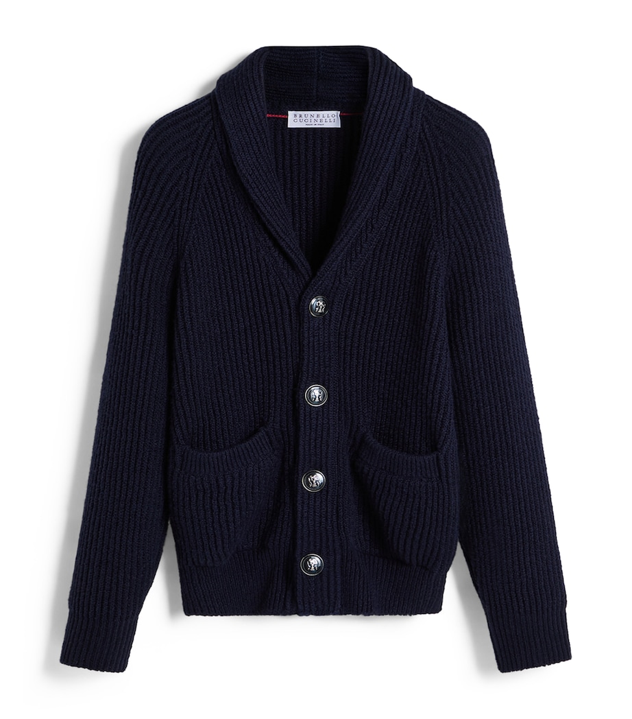 Brunello Cucinelli Kids Malfilé Cotton Cardigan (4-6 Years) Image 1