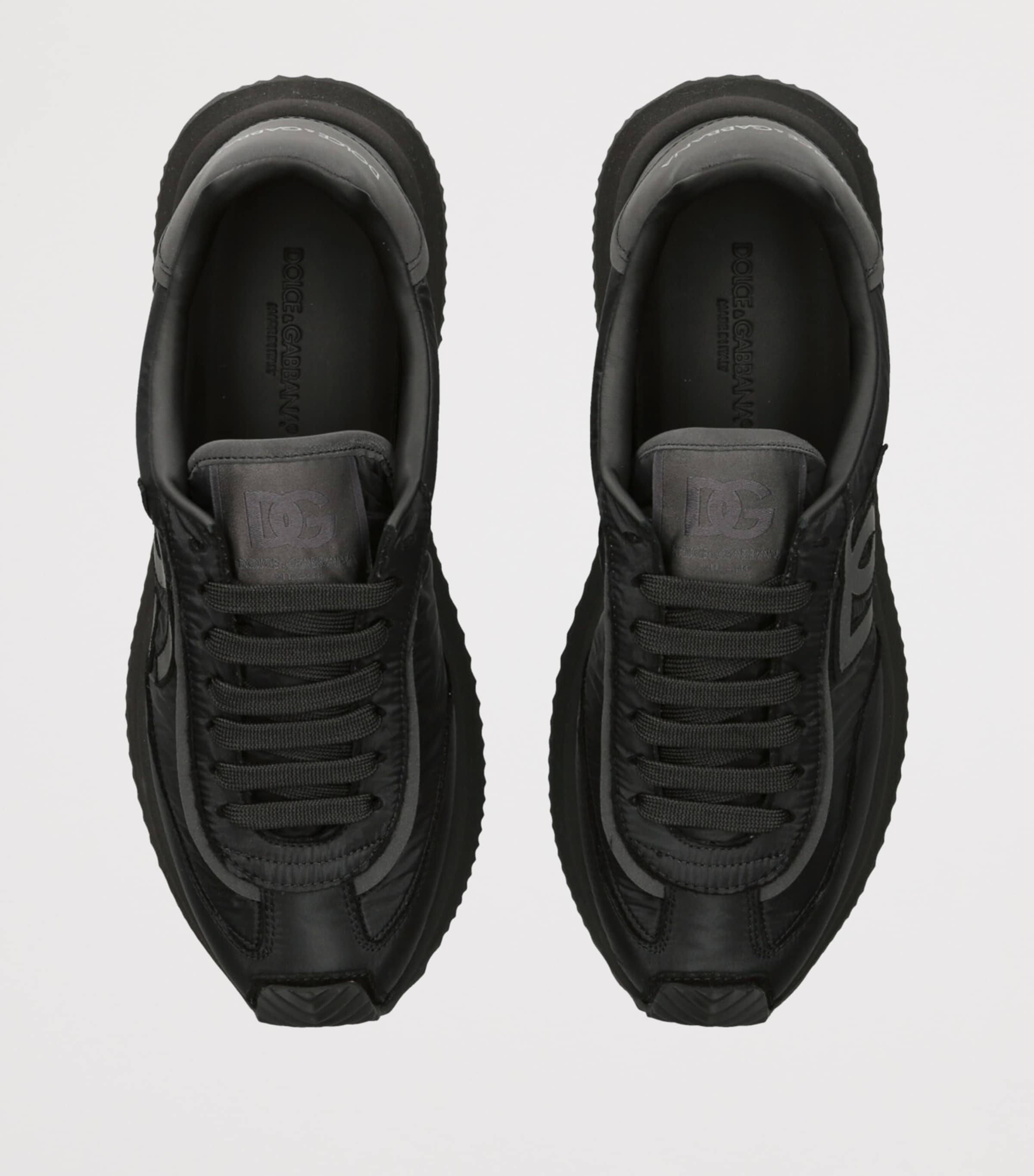 Leather Portofino Sneakers BLACK Image 4