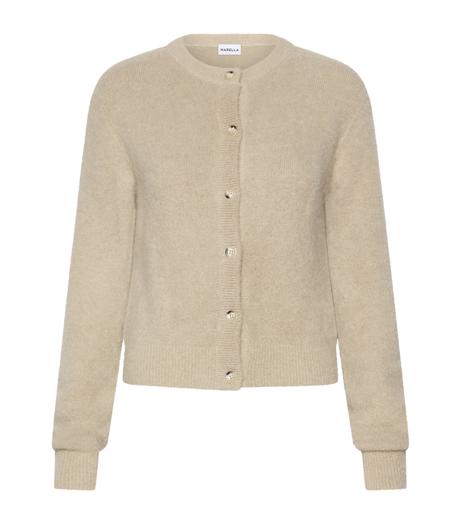 Marella Womens Alpaca-Blend Cardigan Oregano Image 1