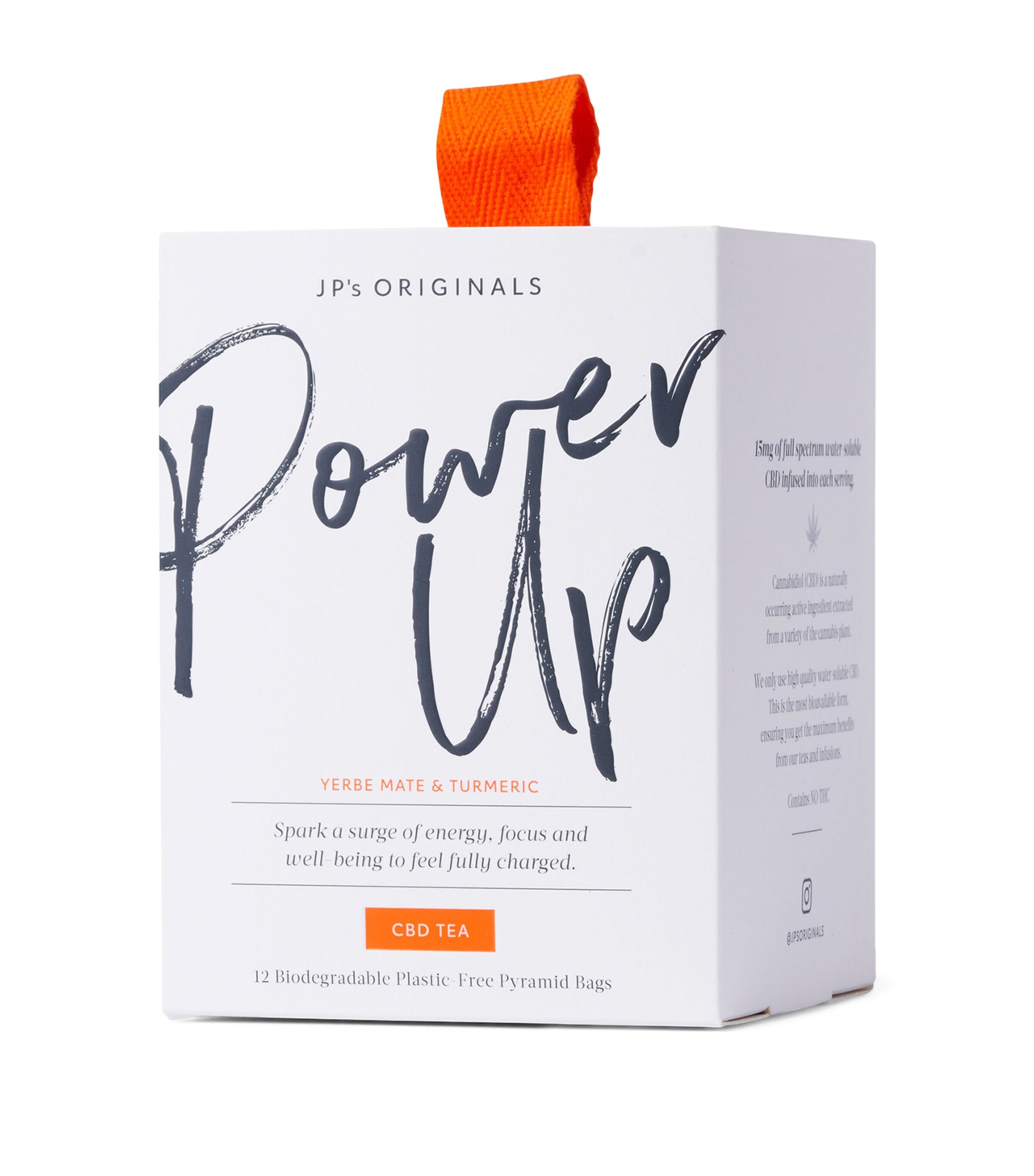 JP's Originals Power Up Water-Soluble Tea Pyramids (121g) Image 1