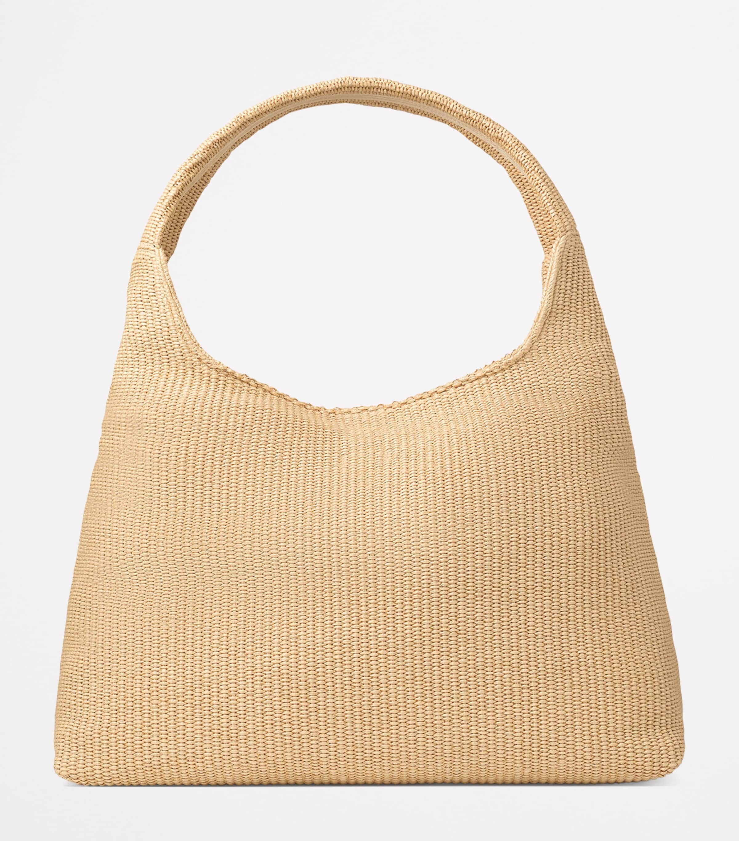 Raffia Beach Diamond Shoulder Bag NATURAL/LATTE Image 4