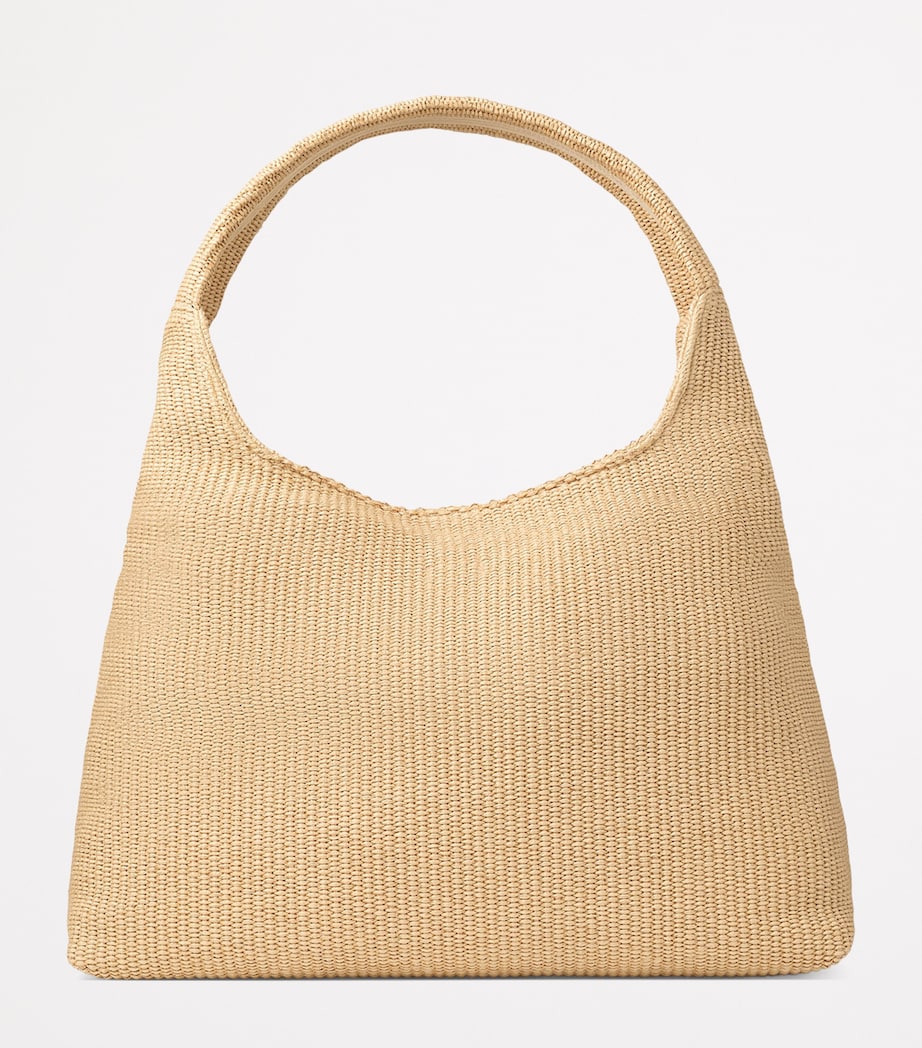 Raffia Beach Diamond Shoulder Bag NATURAL/LATTE Image 4